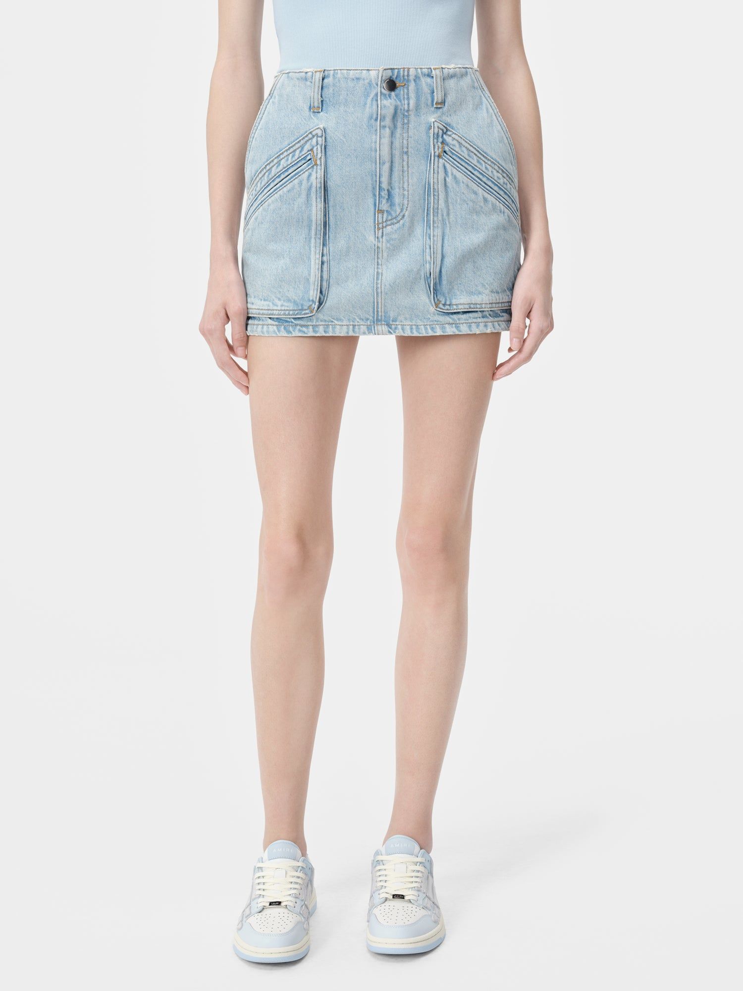 Denim Amiri Cargo Skirt Mujer Azules Claro | YVHQOK-051