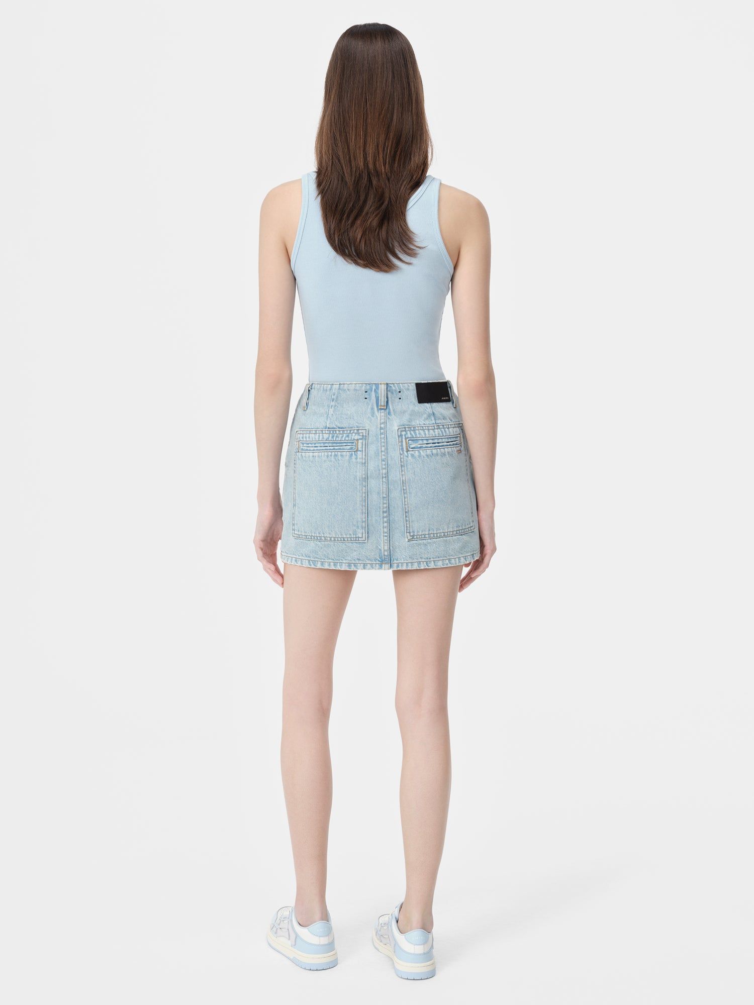 Denim Amiri Cargo Skirt Mujer Azules Claro | YVHQOK-051