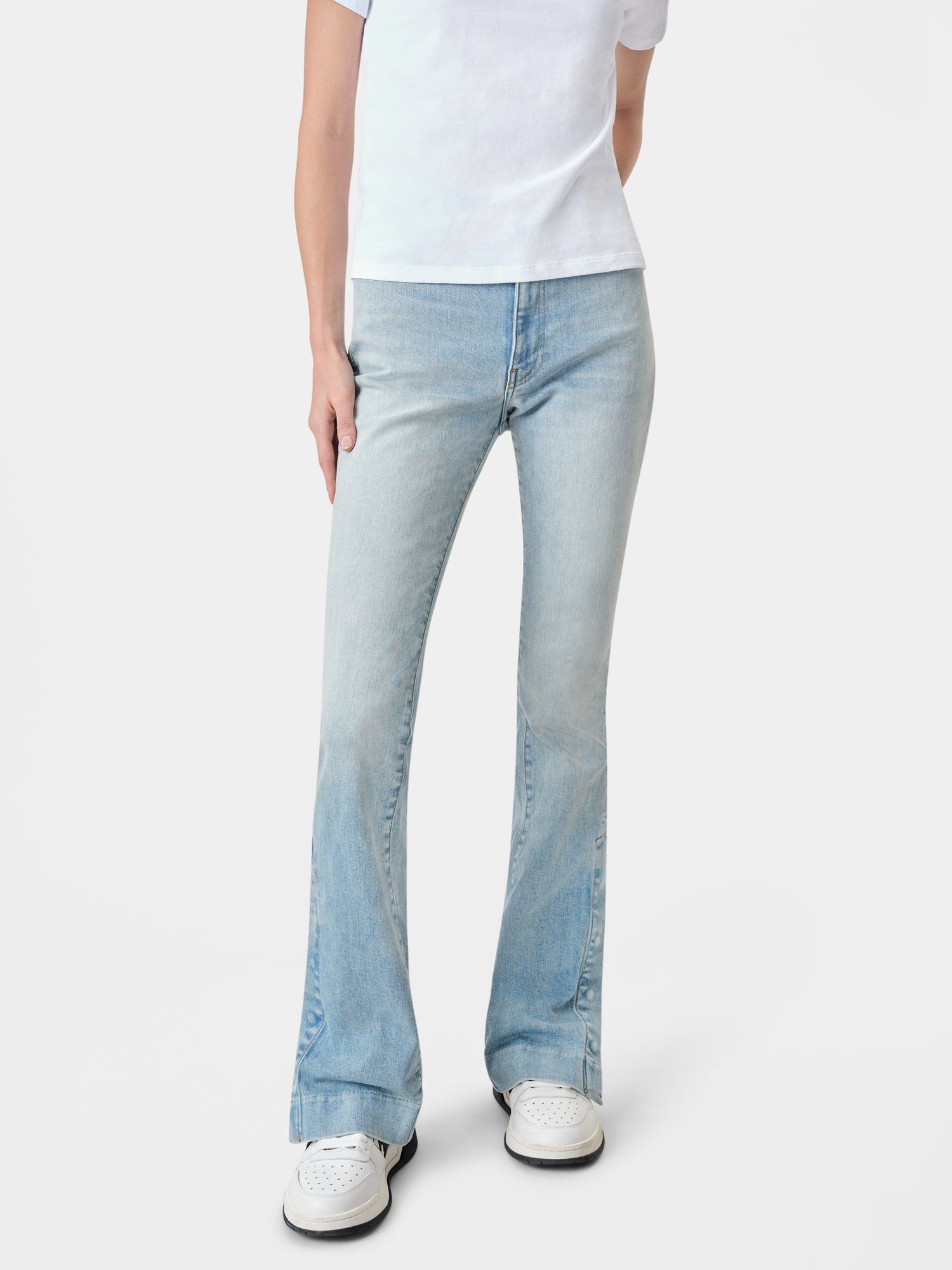 Denim Amiri Kick Flare Mujer Azules Claro | LGKCJT-076