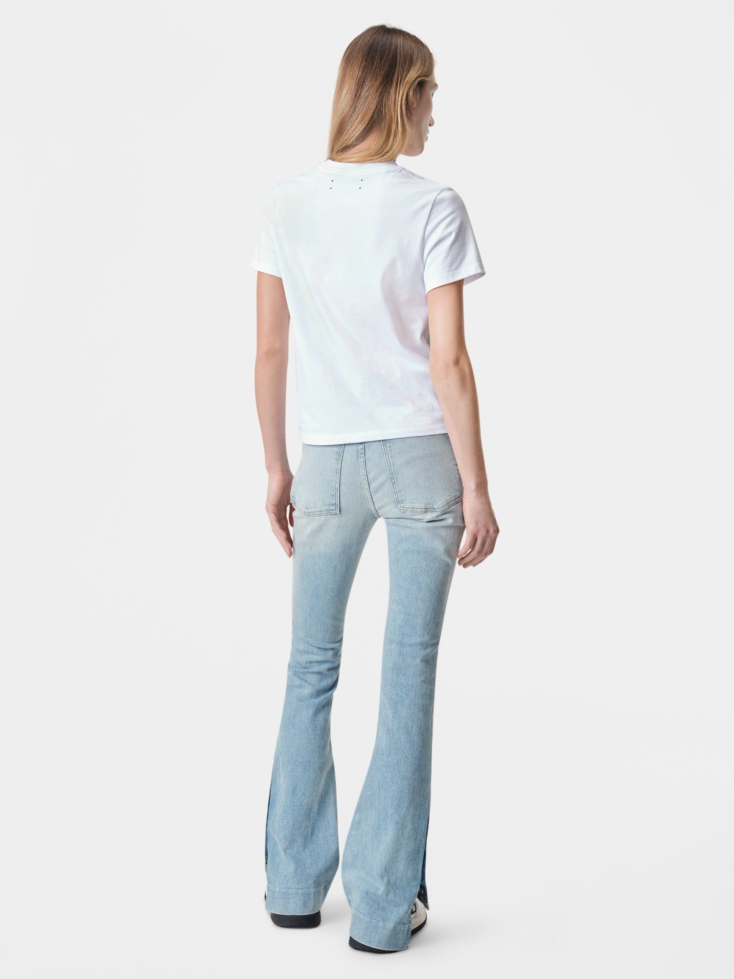 Denim Amiri Kick Flare Mujer Azules Claro | LGKCJT-076
