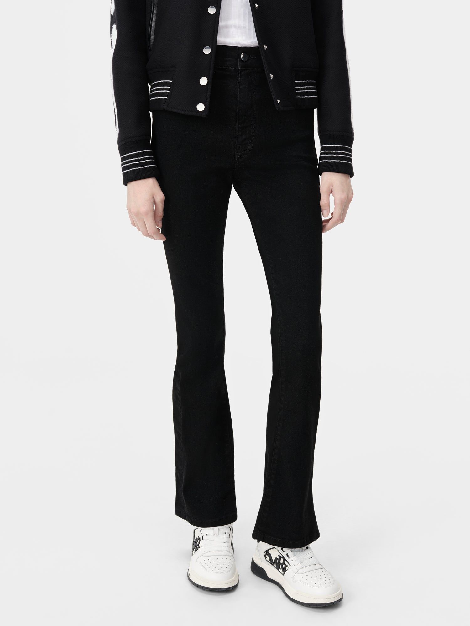 Denim Amiri Kick Flare Mujer Negros | ZLQCNO-013