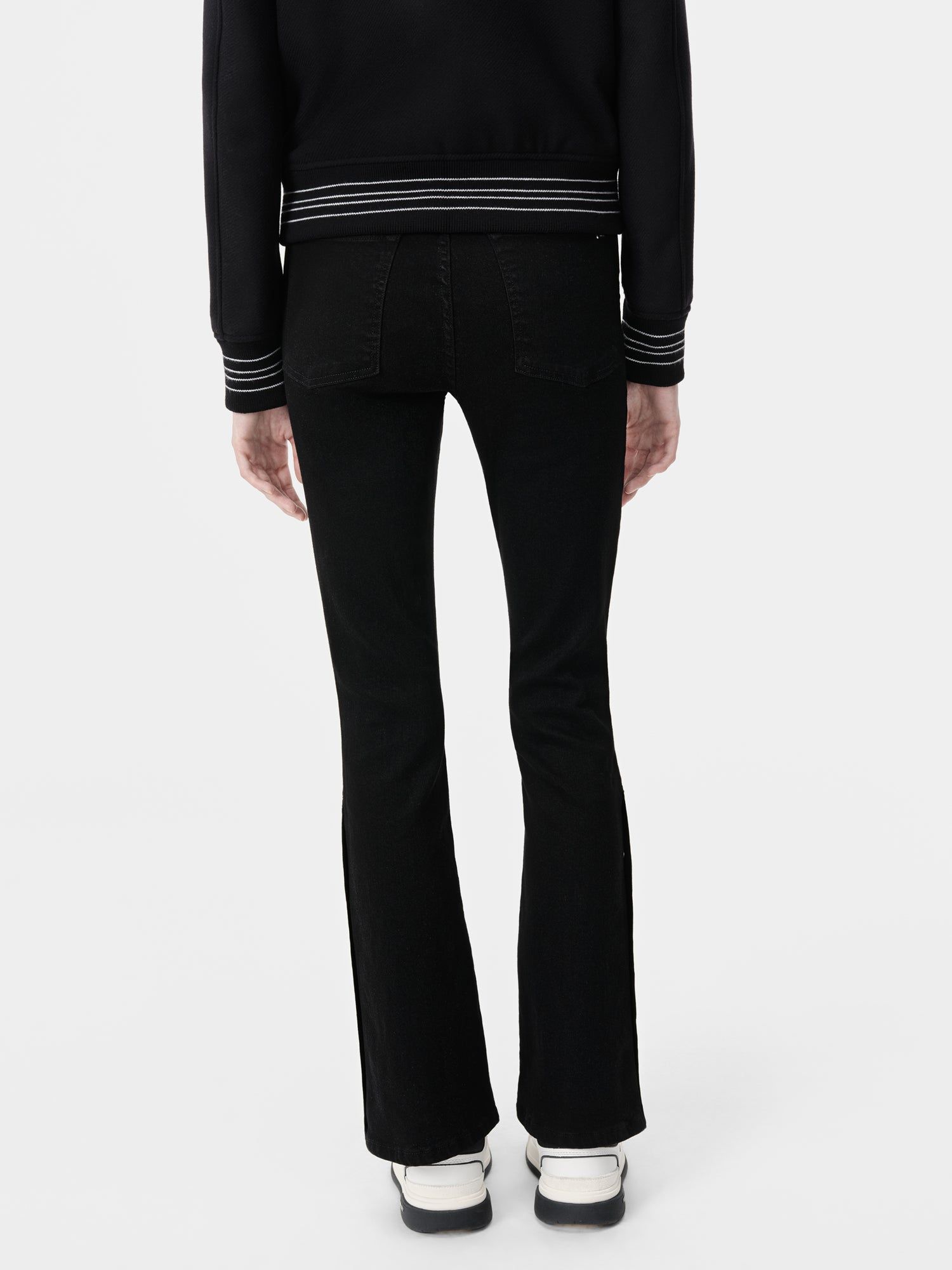 Denim Amiri Kick Flare Mujer Negros | ZLQCNO-013