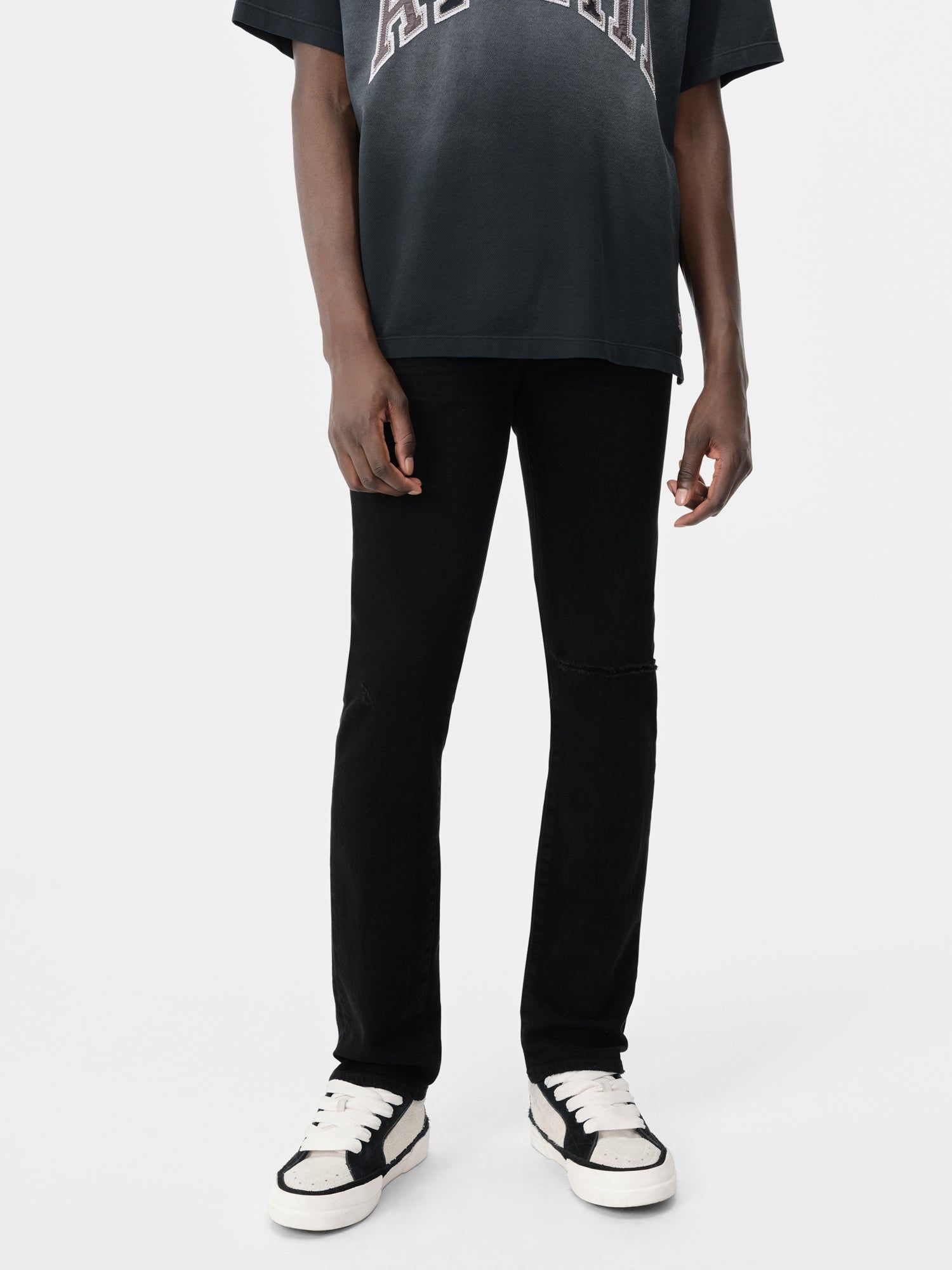 Denim Amiri Slash Slim Jean Hombre Negros | CYOESL-621