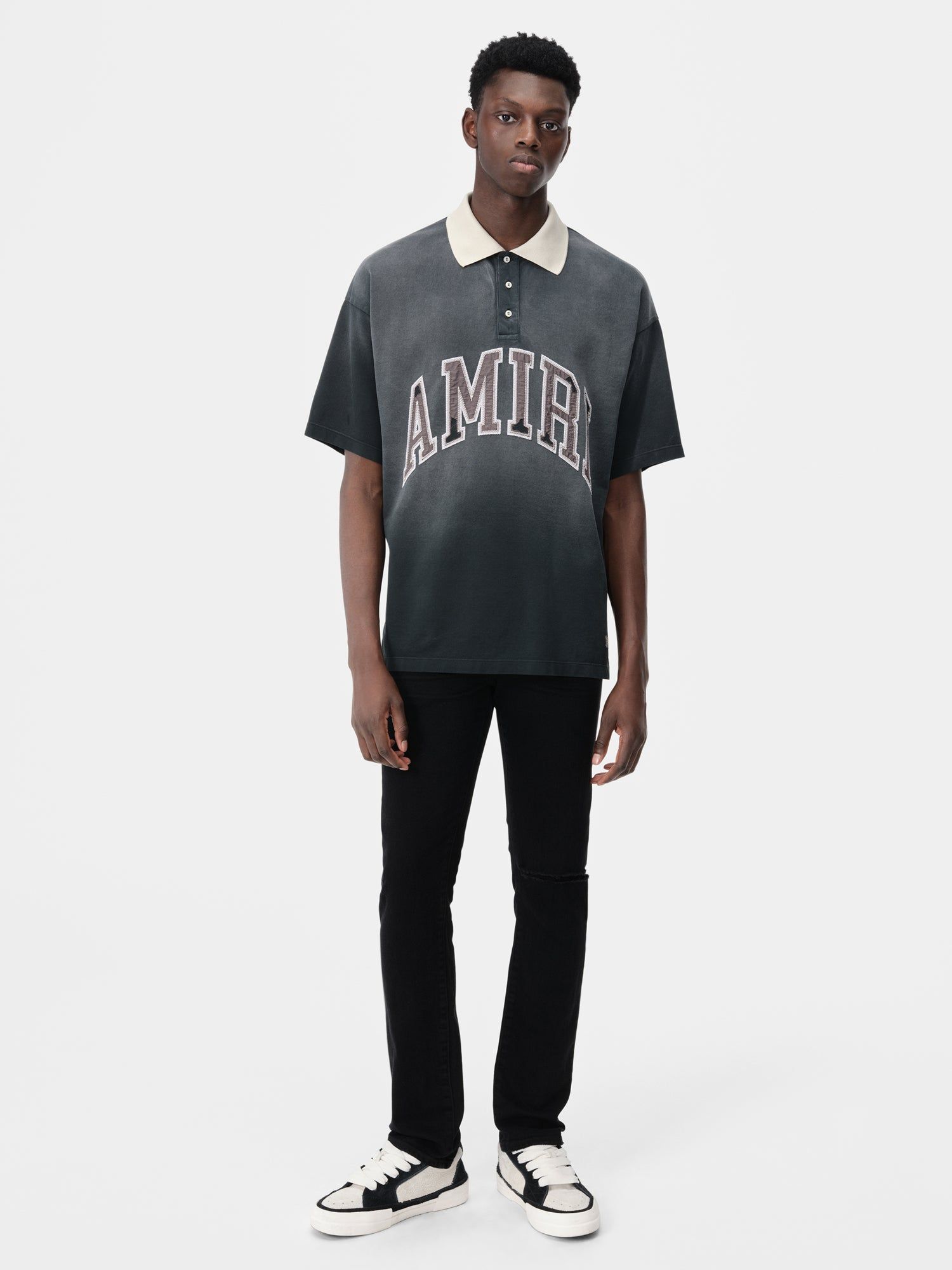 Denim Amiri Slash Slim Jean Hombre Negros | CYOESL-621