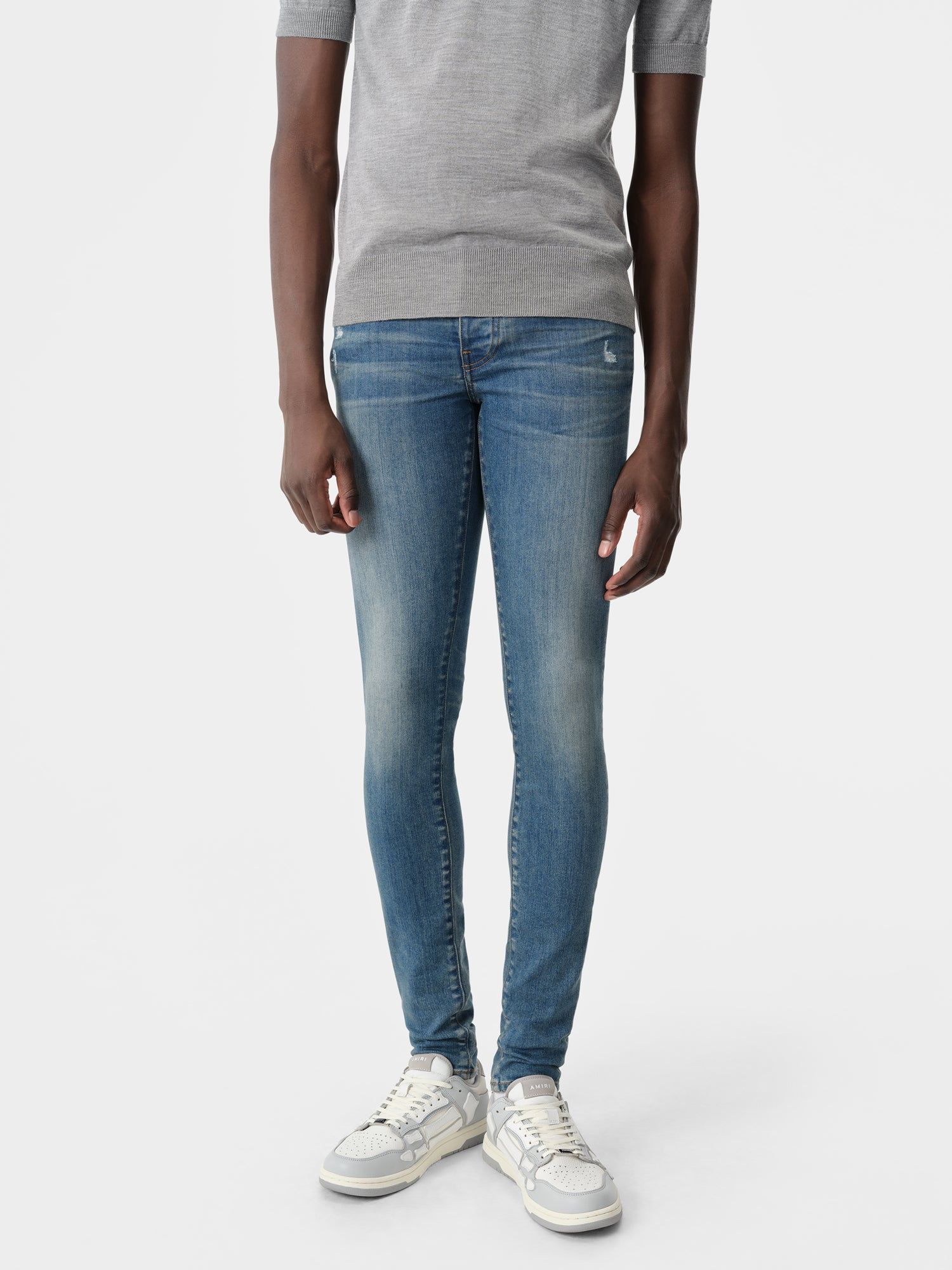 Denim Amiri Stack Jean Hombre Azules Oscuro | GJQVFK-546