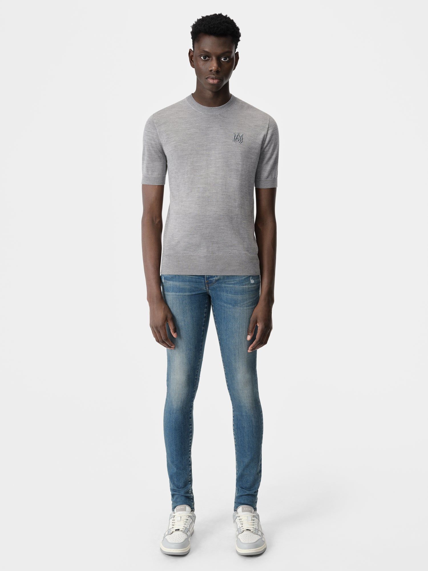Denim Amiri Stack Jean Hombre Azules Oscuro | GJQVFK-546