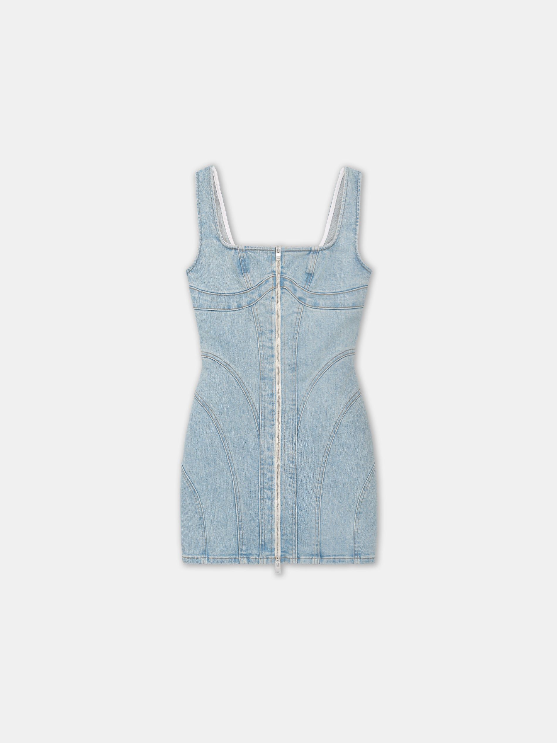 Denim Amiri Zip Corset Dress Mujer Azules Claro | TKINOR-748