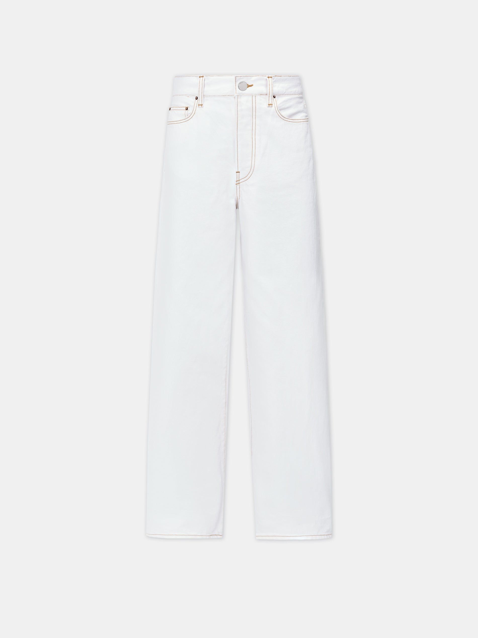 Pantalon Amiri Wide Straight Jean Mujer Blancos | LBUPNQ-172