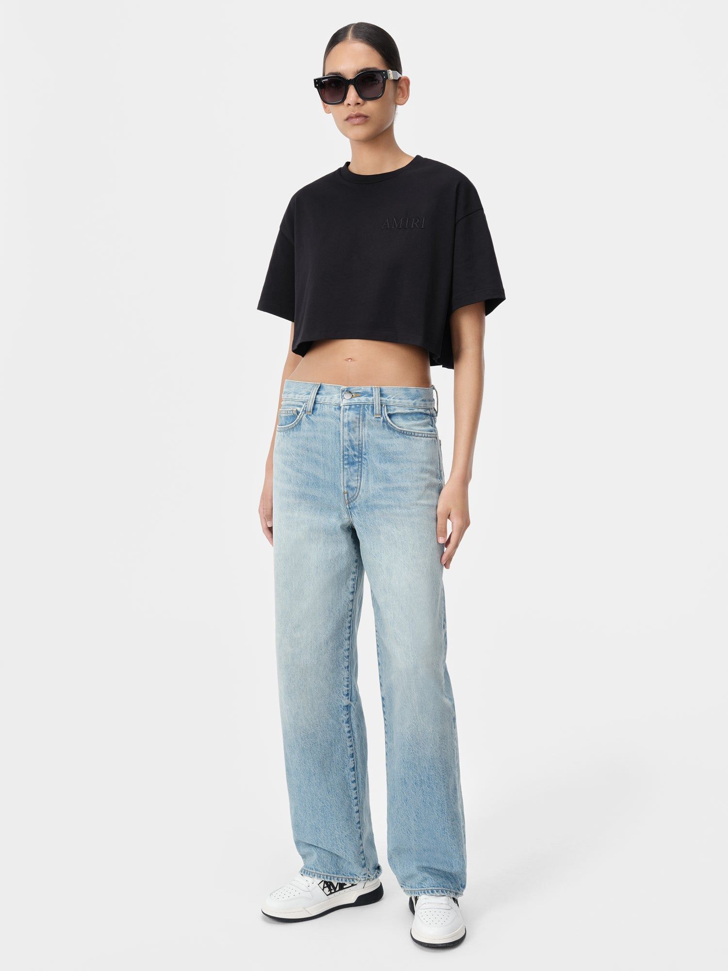 Pantalon Amiri Wide Straight Jean Mujer Azules | EGYDJF-648