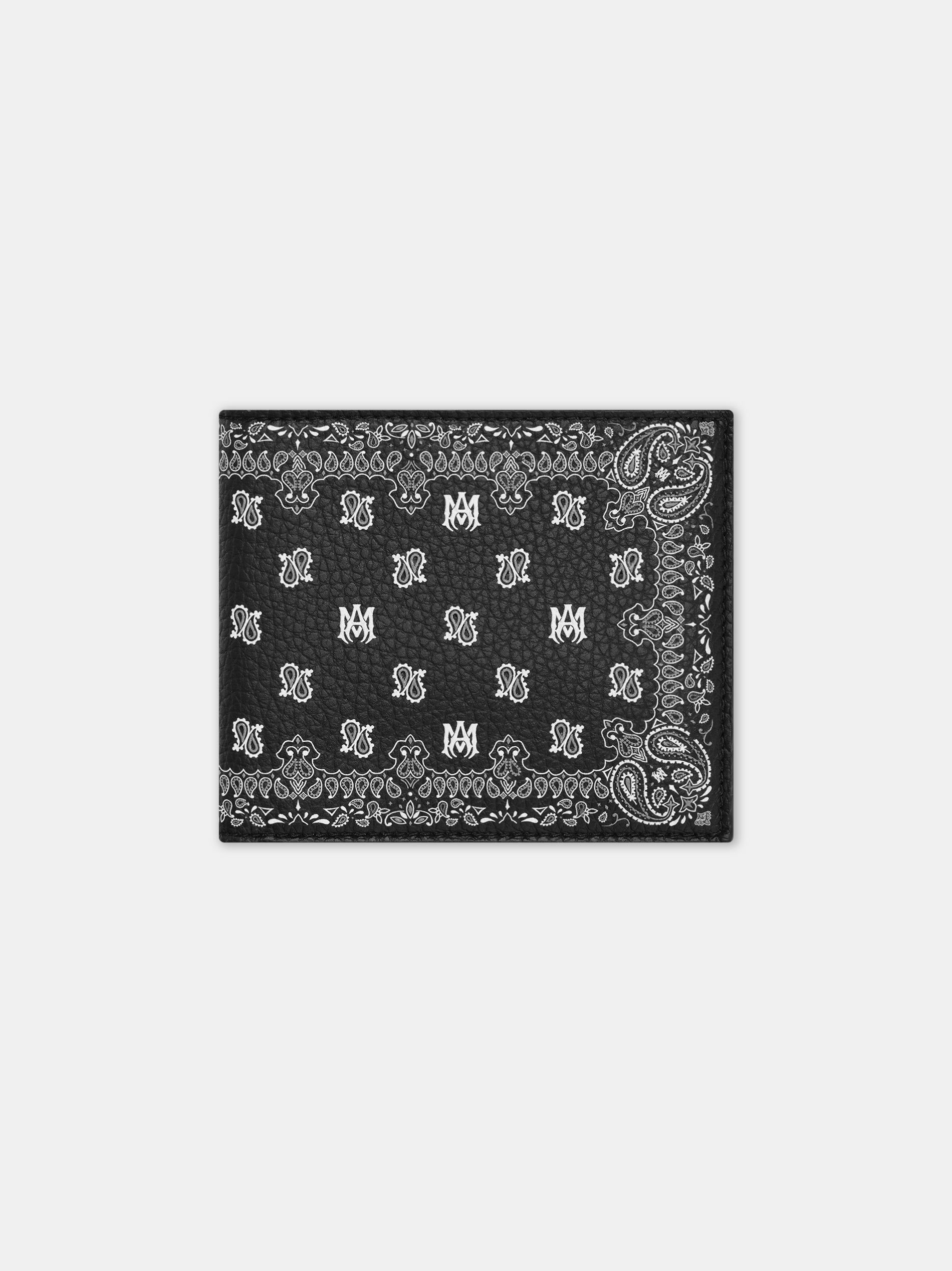 Pequeña Marroquinería Amiri Bandana Bi-fold Hombre Negros | SKYXBM-285