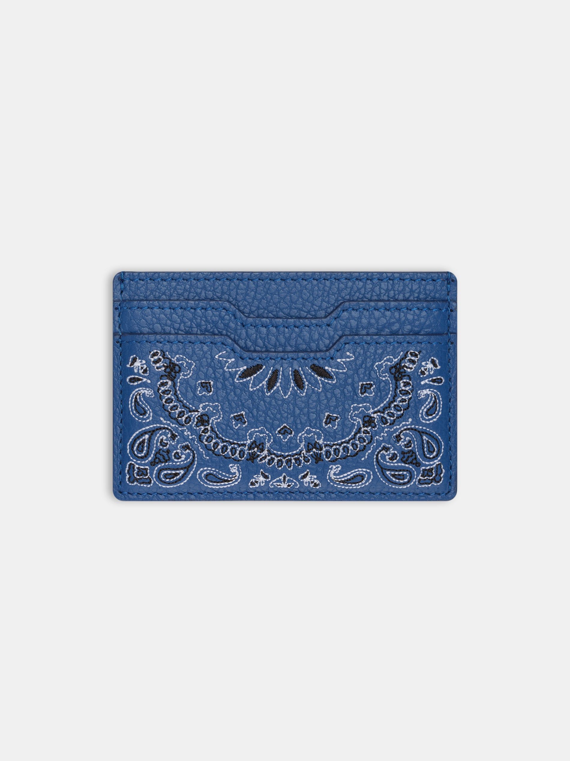 Pequeña Marroquinería Amiri Bandana Card Holder Hombre Azules | WGNPRY-931