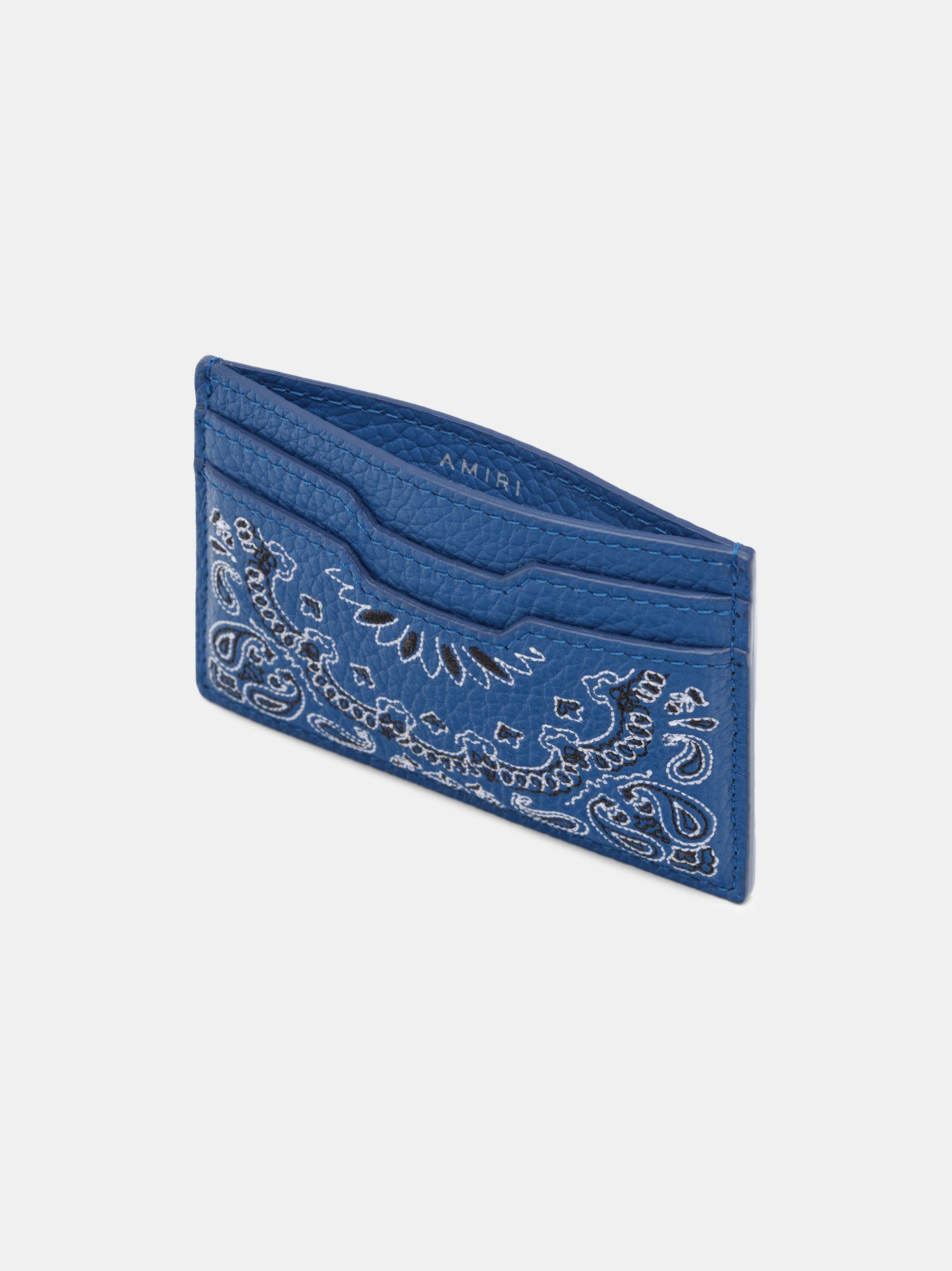 Pequeña Marroquinería Amiri Bandana Card Holder Hombre Azules | WGNPRY-931