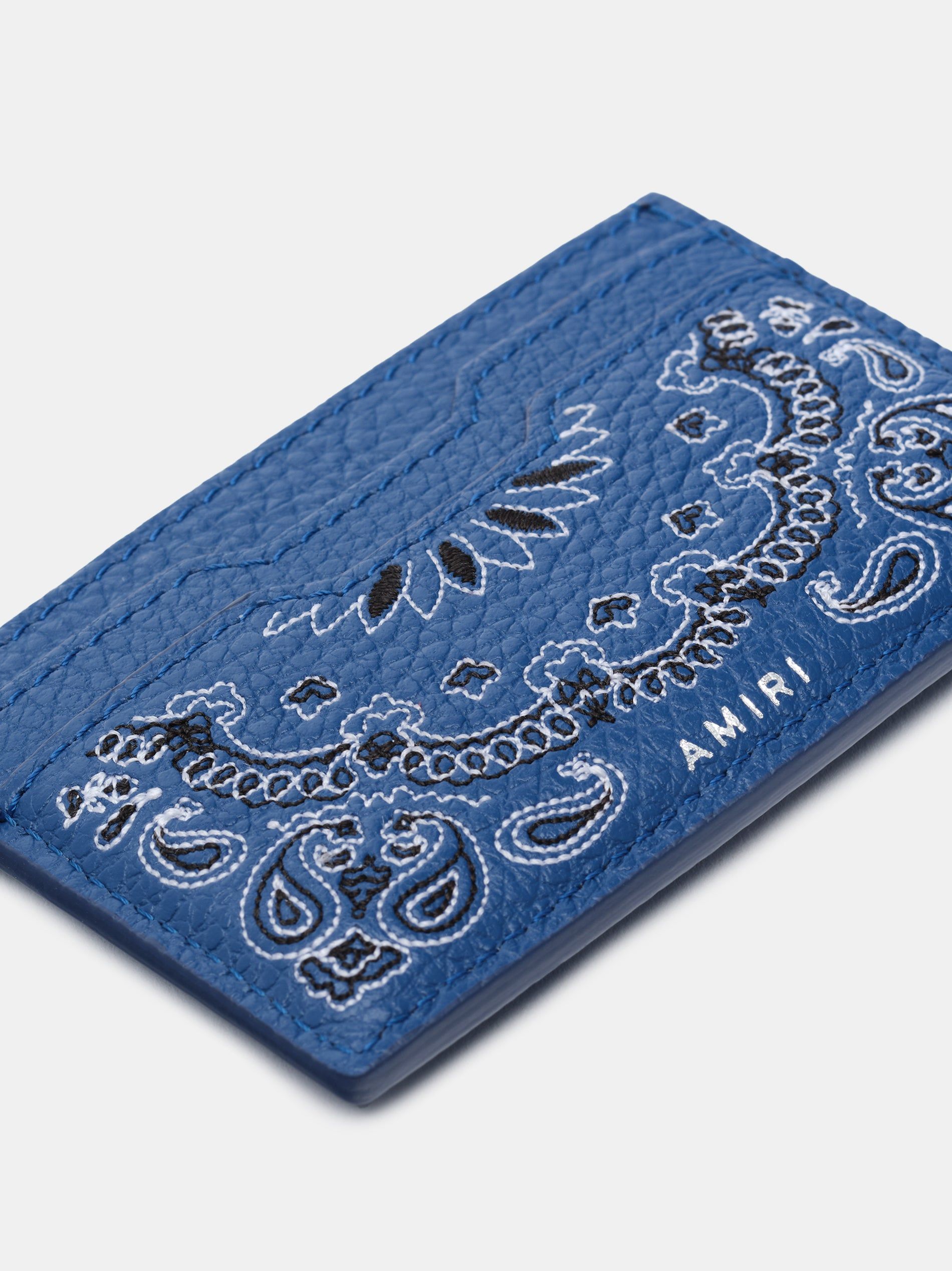 Pequeña Marroquinería Amiri Bandana Card Holder Hombre Azules | WGNPRY-931