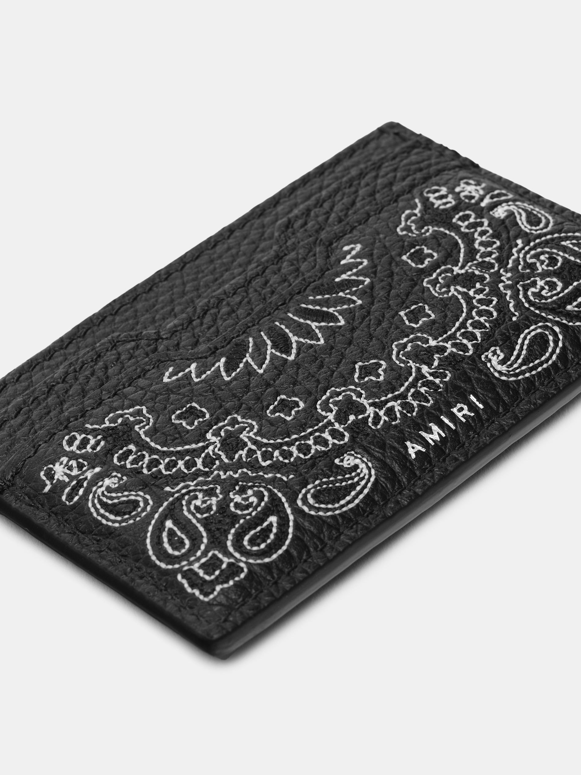 Pequeña Marroquinería Amiri Bandana Card Holder Hombre Negros | UPJSGD-496