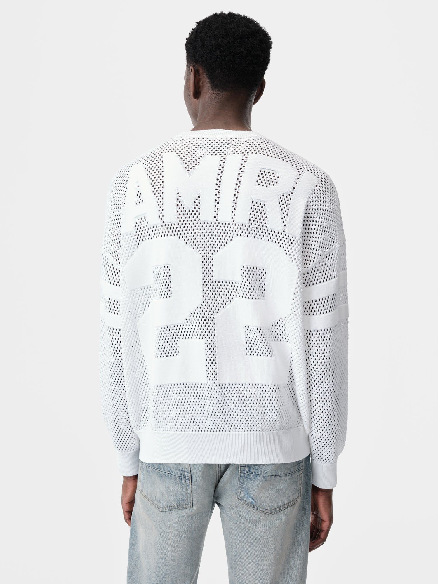 Prendas De Punto Amiri 22 Crew Hombre Blancos | EWLOYV-247