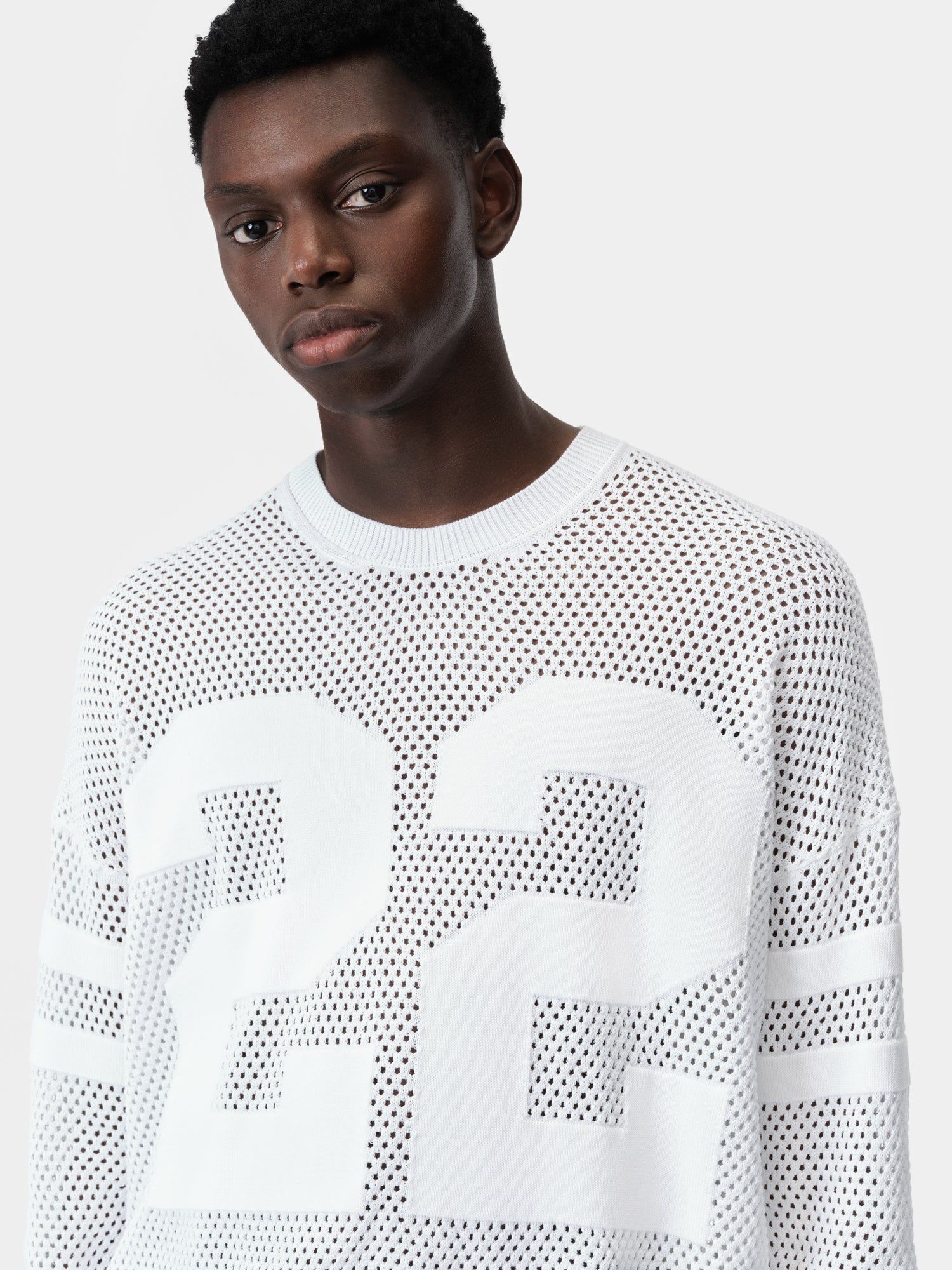Prendas De Punto Amiri 22 Crew Hombre Blancos | EWLOYV-247