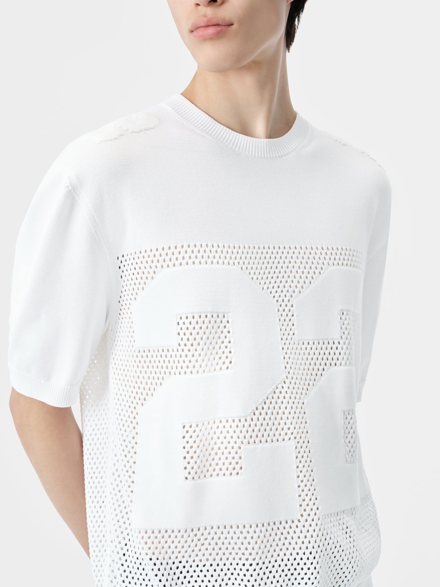 Prendas De Punto Amiri 22 Tee Hombre Blancos | VOZQAX-347