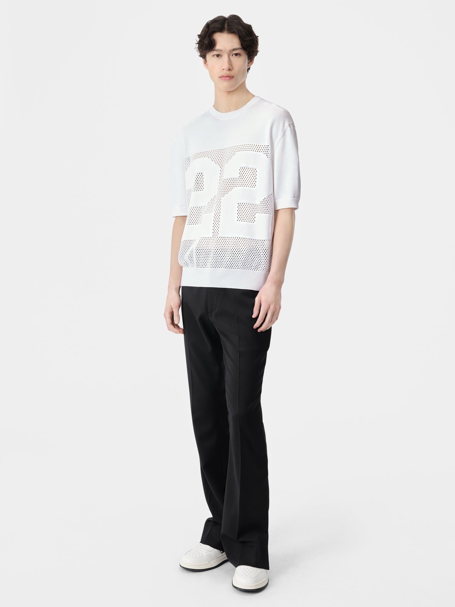 Prendas De Punto Amiri 22 Tee Hombre Blancos | VOZQAX-347