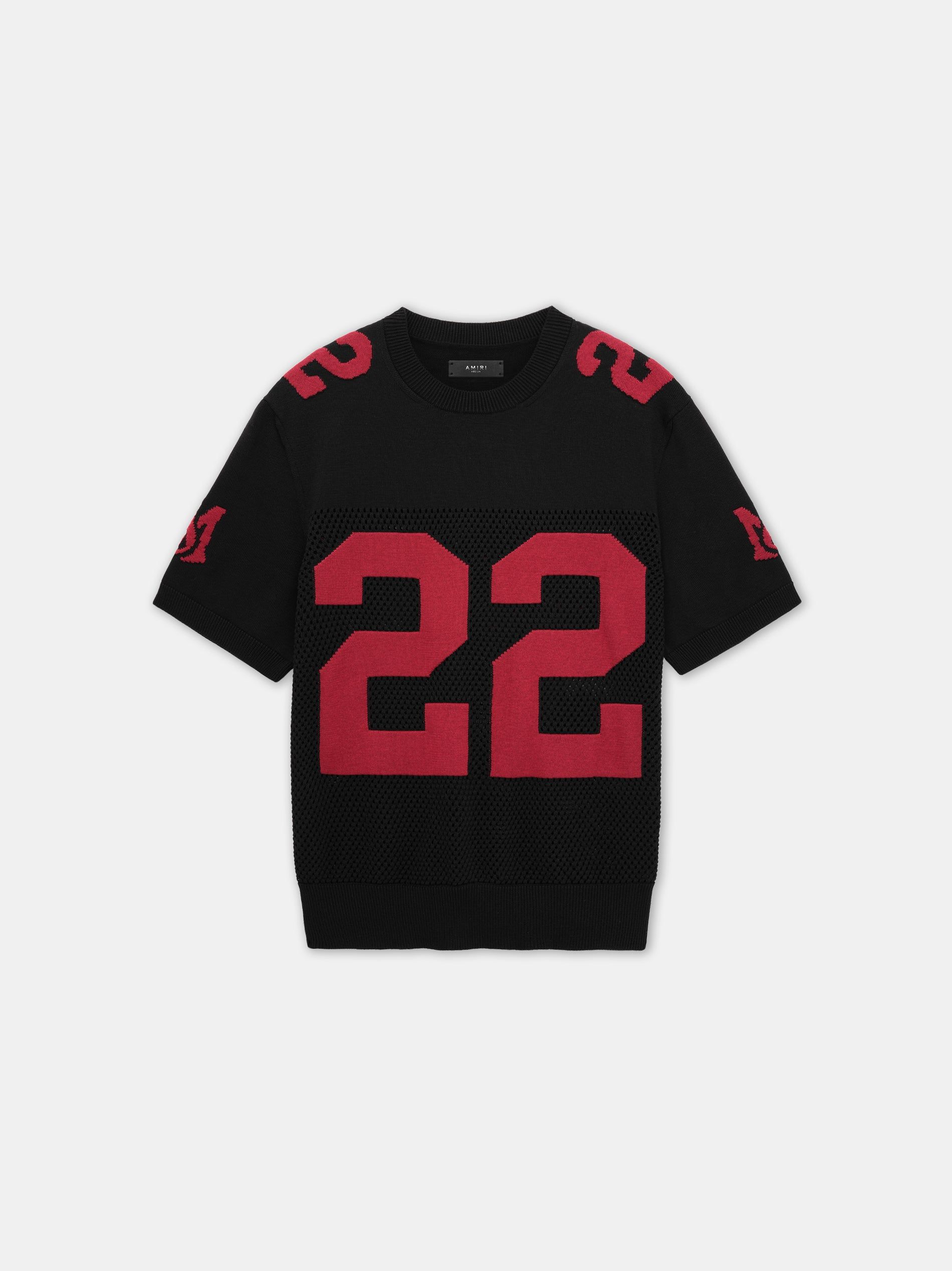 Prendas De Punto Amiri 22 Tee Hombre Negros Rojos | EZAJKS-327