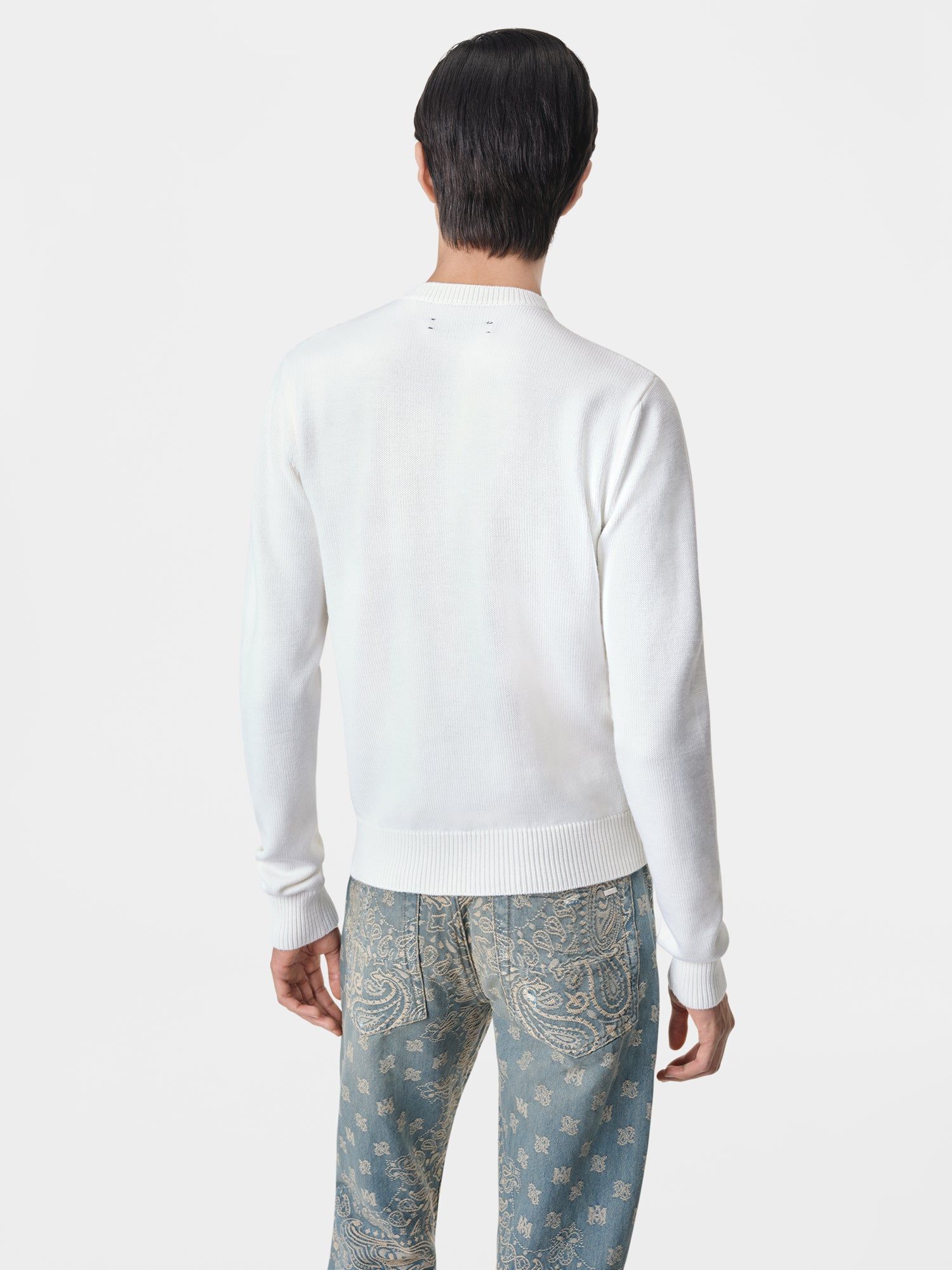 Prendas De Punto Amiri Arts District Crewneck Hombre Alabaster | UDVICS-967