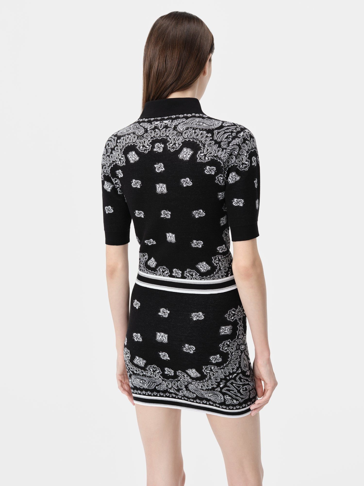 Prendas De Punto Amiri Bandana Polo Mujer Negros | NTMYXI-432