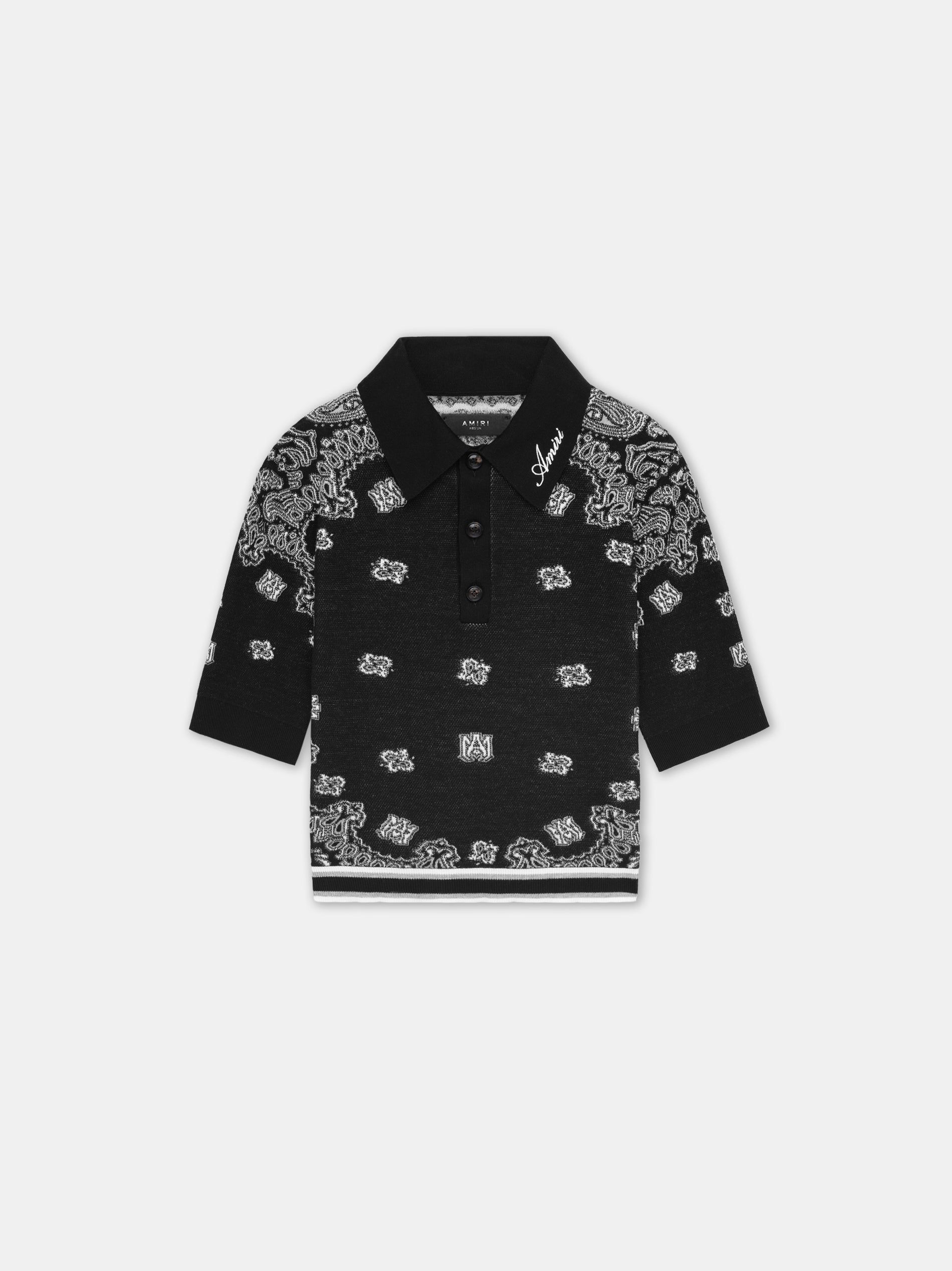 Prendas De Punto Amiri Bandana Polo Mujer Negros | NTMYXI-432