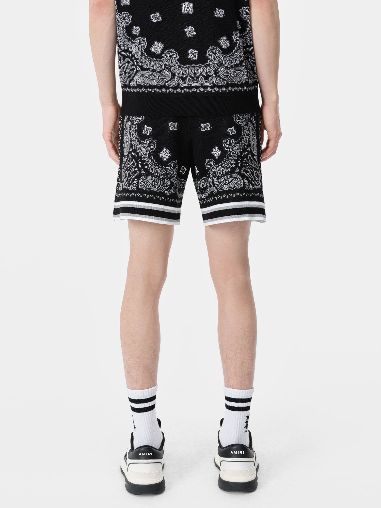 Prendas De Punto Amiri Bandana Short Hombre Negros | AHQFZS-071