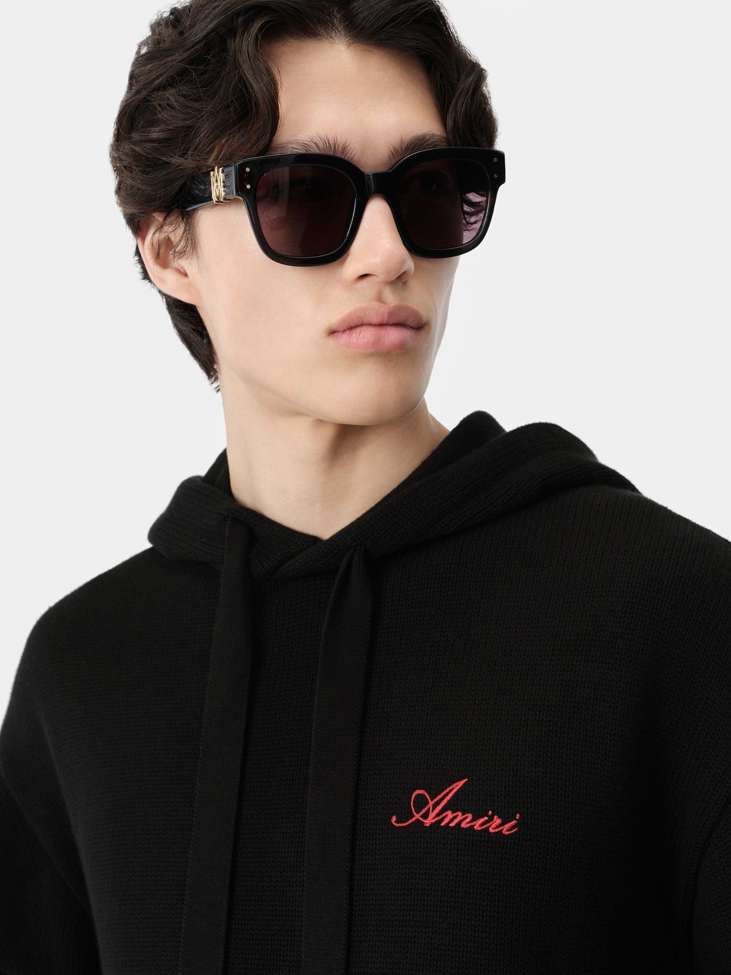Prendas De Punto Amiri Bones Hoodie Hombre Negros | AJBKQI-190
