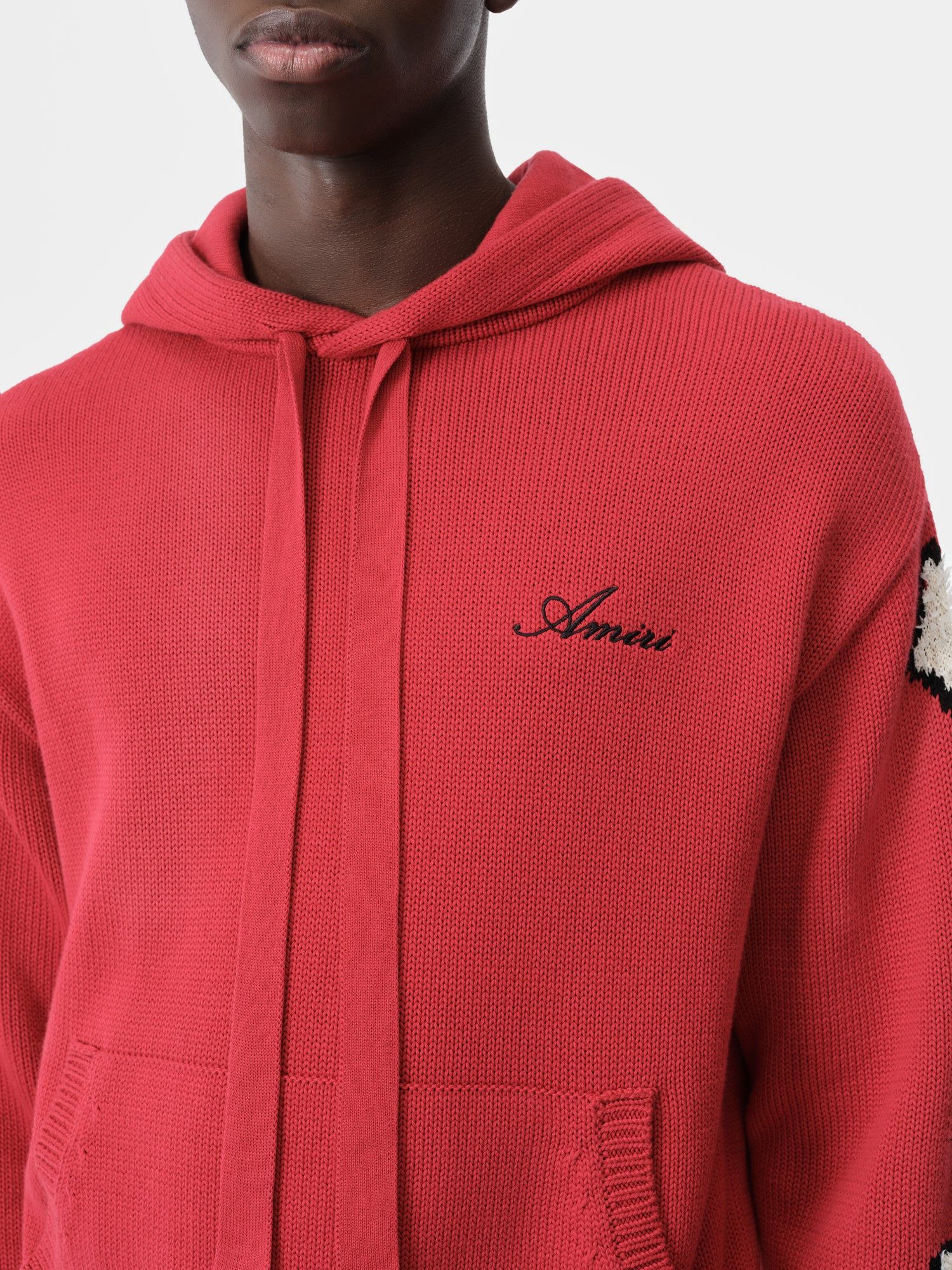 Prendas De Punto Amiri Bones Hoodie Hombre Rojos | UZQAXY-432