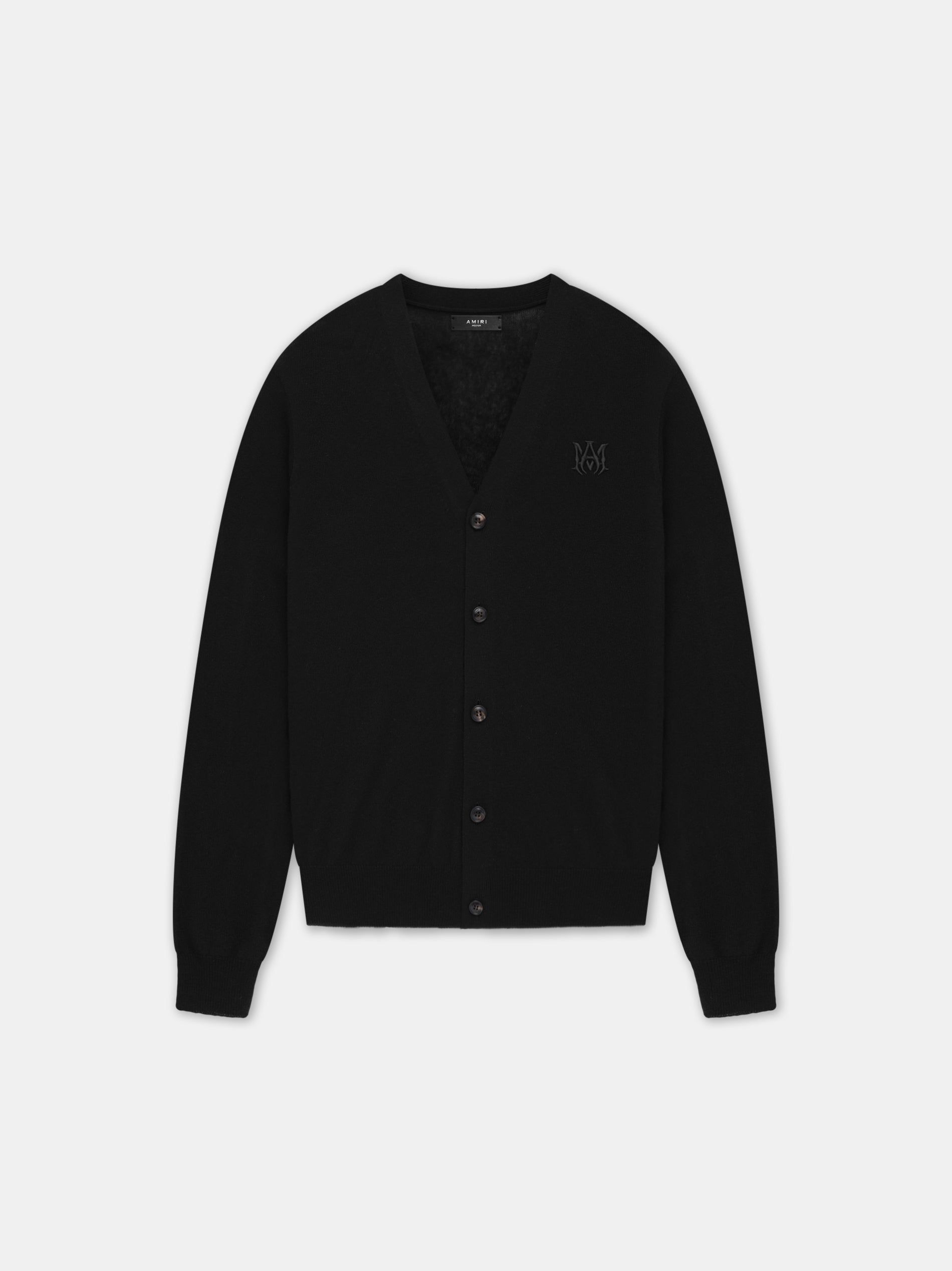 Prendas De Punto Amiri Ma Cardigan Hombre Negros | UXGESB-625
