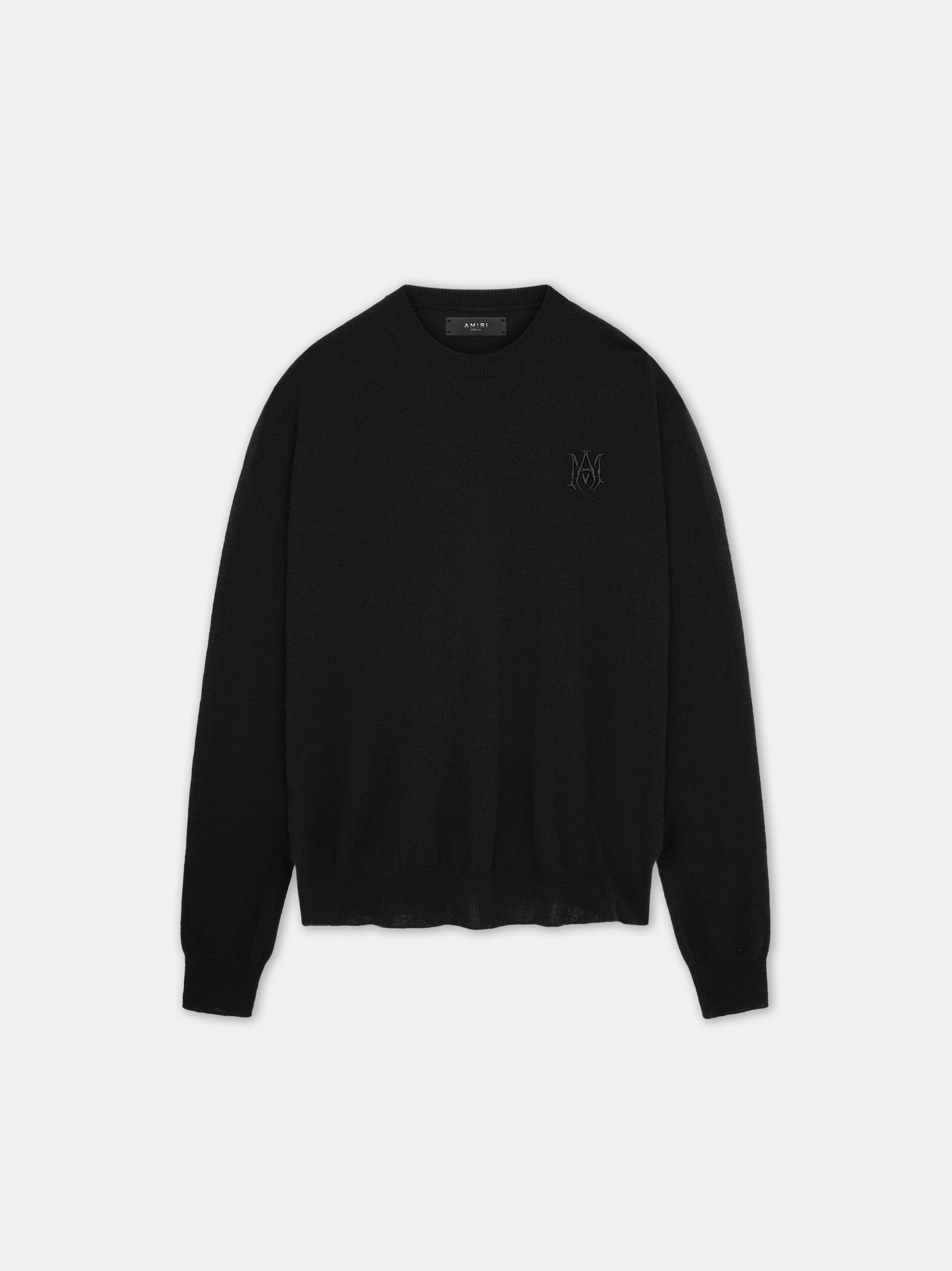 Prendas De Punto Amiri Ma Crew Hombre Negros | JOVRZC-435