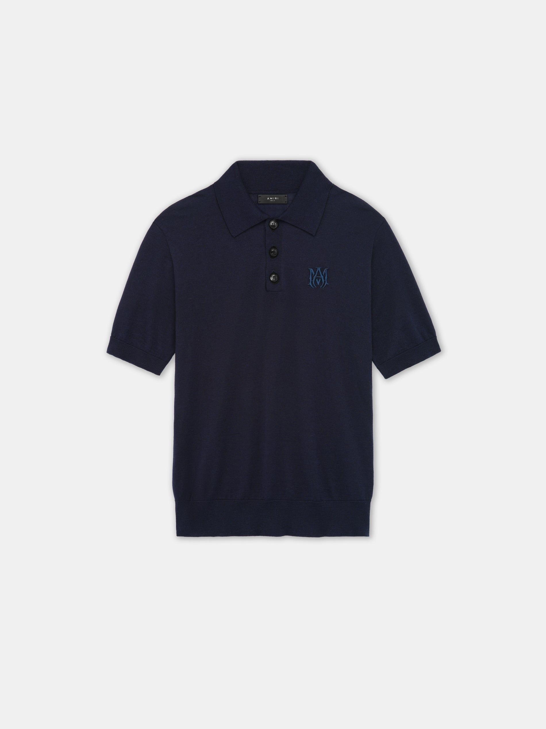 Prendas De Punto Amiri Ma Polo Hombre Azul Marino | QHYFTO-169