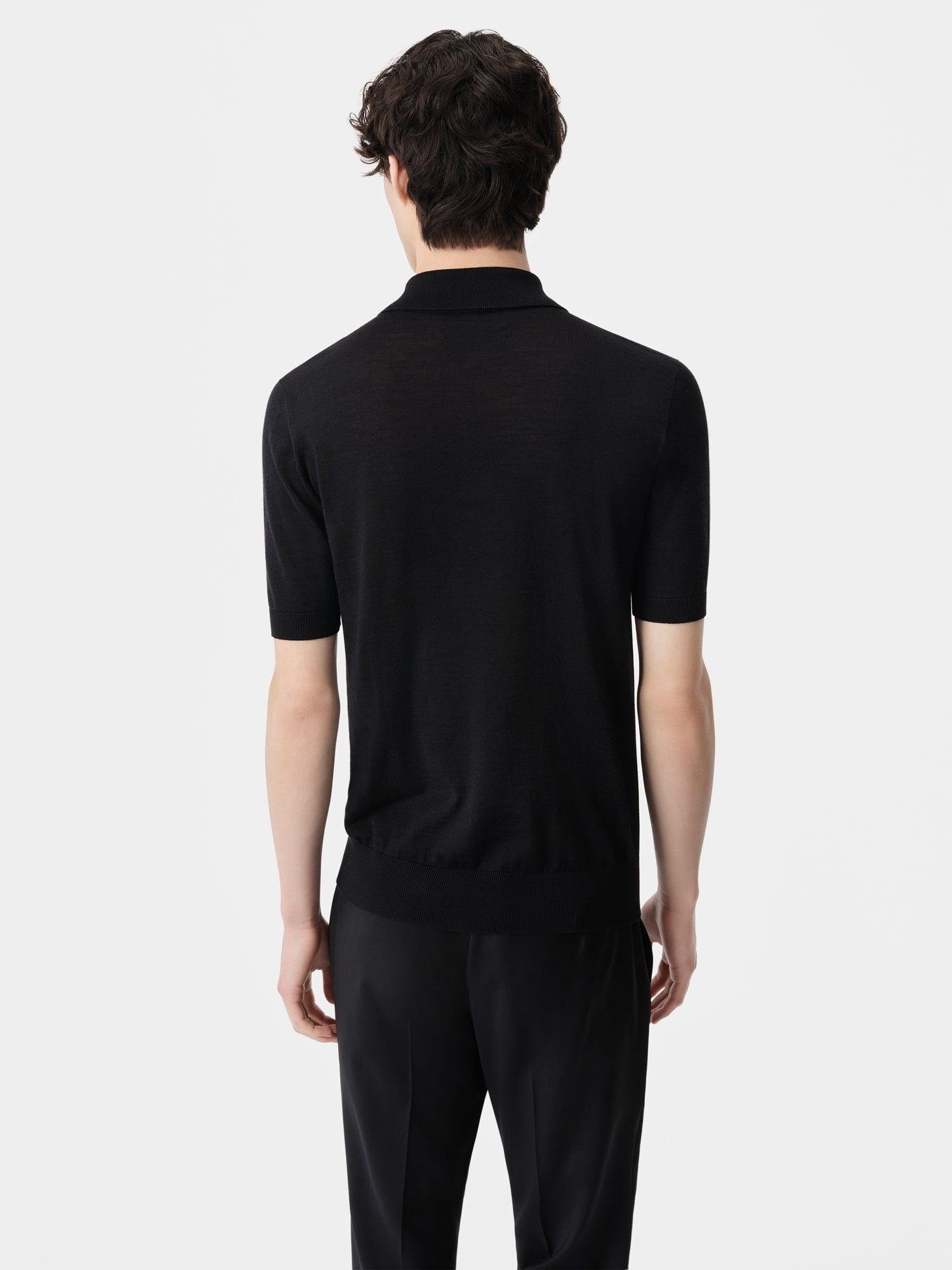 Prendas De Punto Amiri Ma Polo Hombre Negros | IXMYQG-462