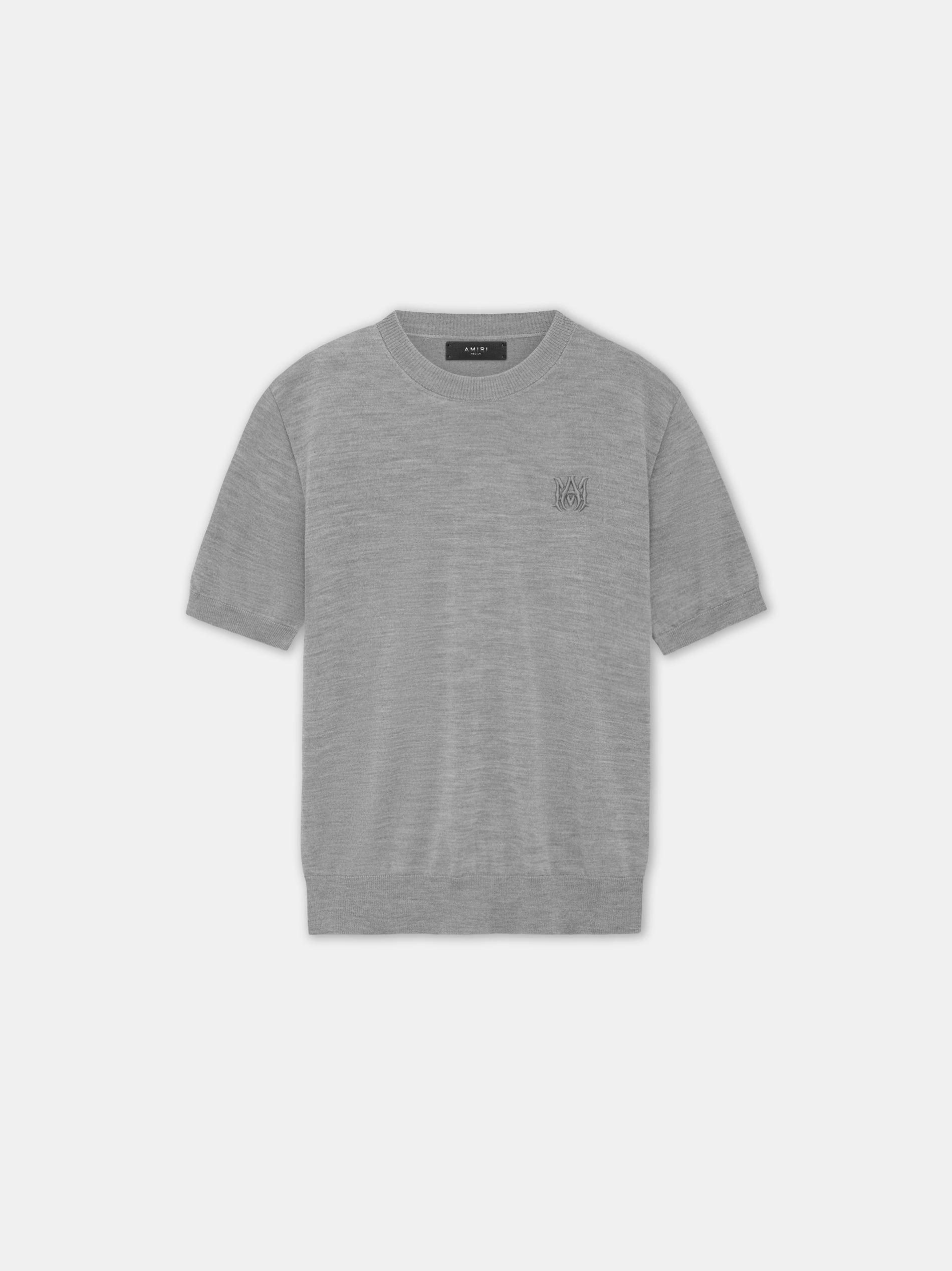 Prendas De Punto Amiri Ma Tee Hombre Grises | FIOQUC-516