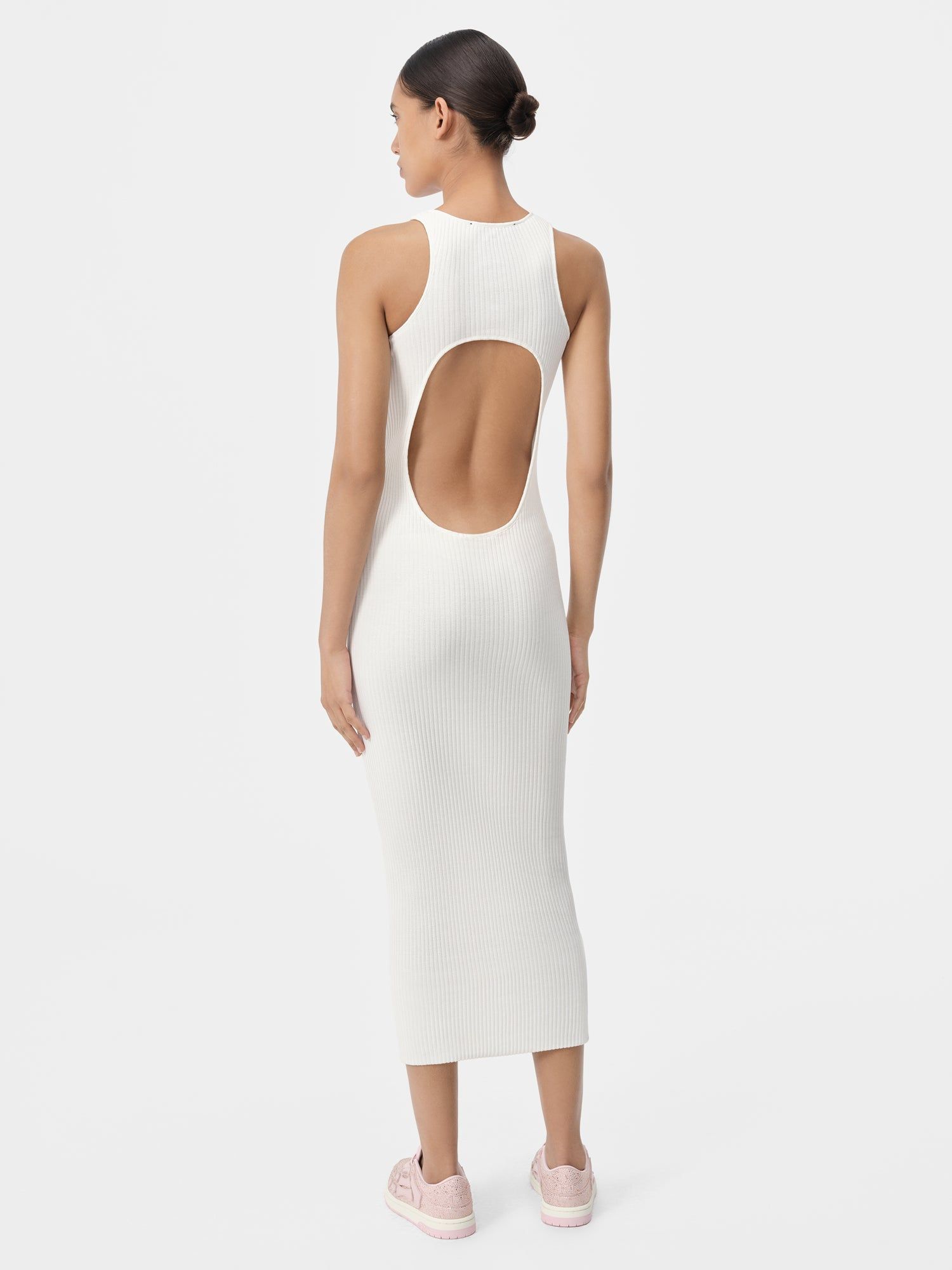 Prendas De Punto Amiri Stacked Maxi Dress Mujer Alabaster | OXLRUF-705