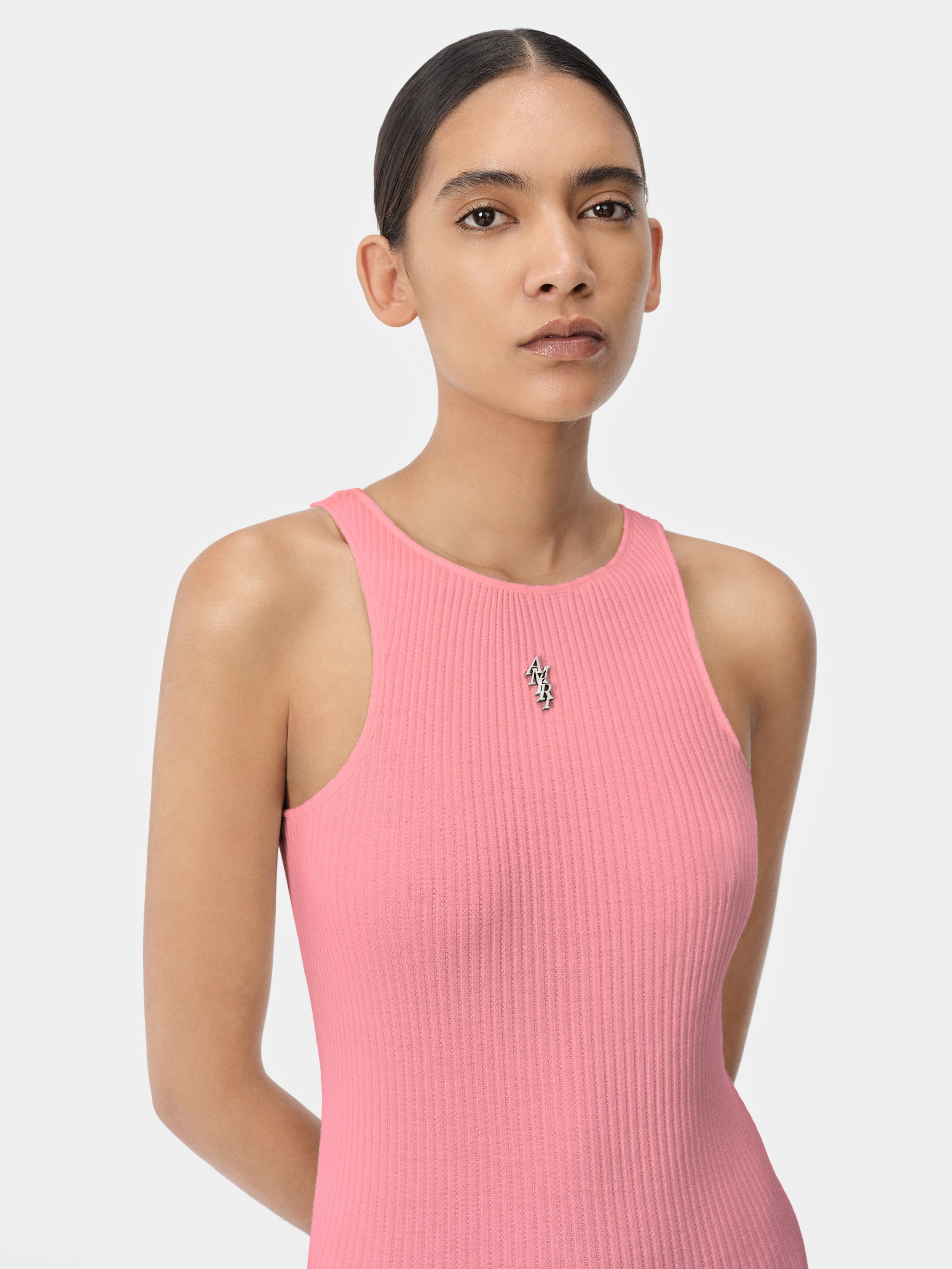 Prendas De Punto Amiri Stacked Maxi Dress Mujer Rosas | OHFUTN-307