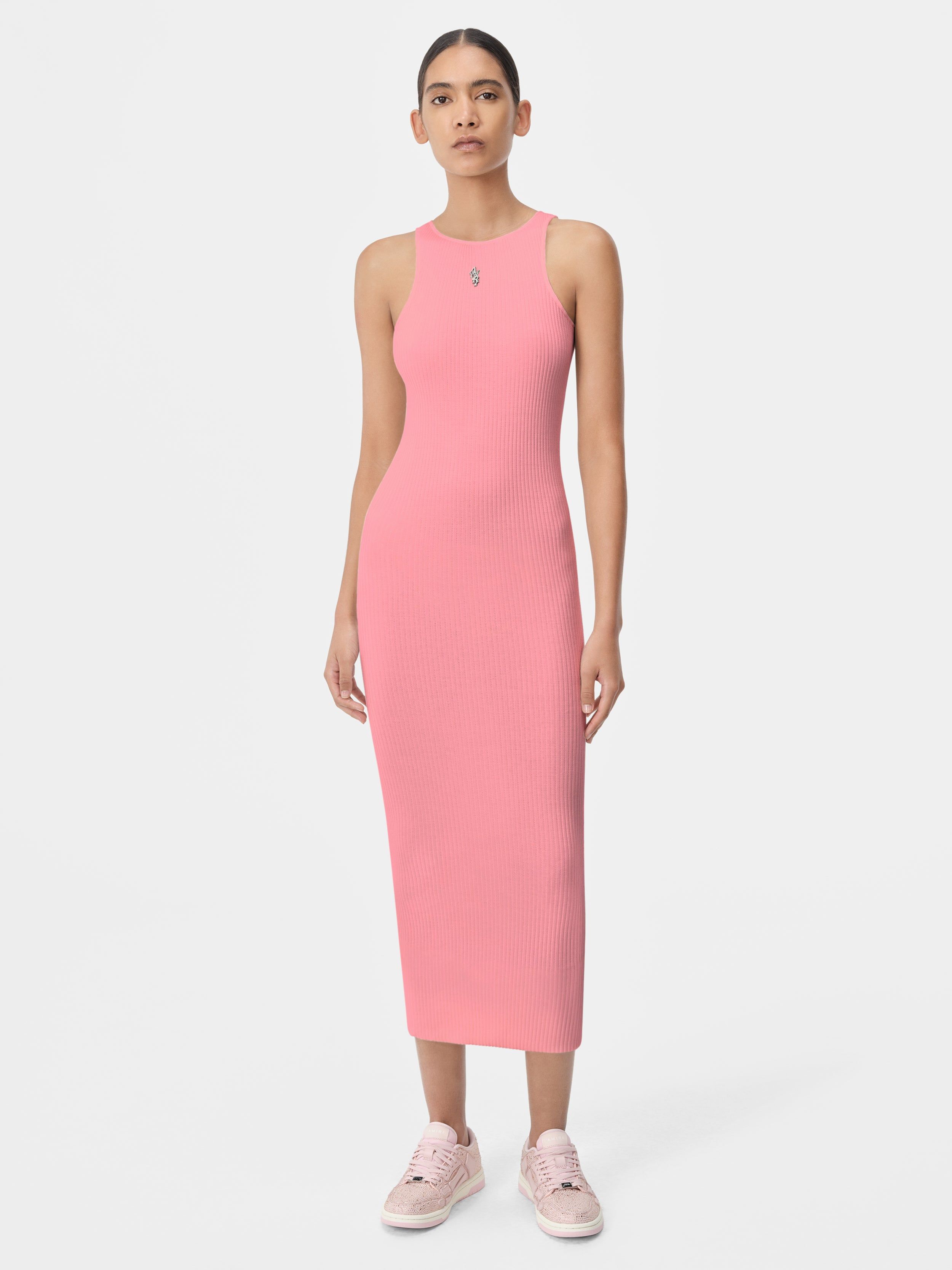 Prendas De Punto Amiri Stacked Maxi Dress Mujer Rosas | OHFUTN-307