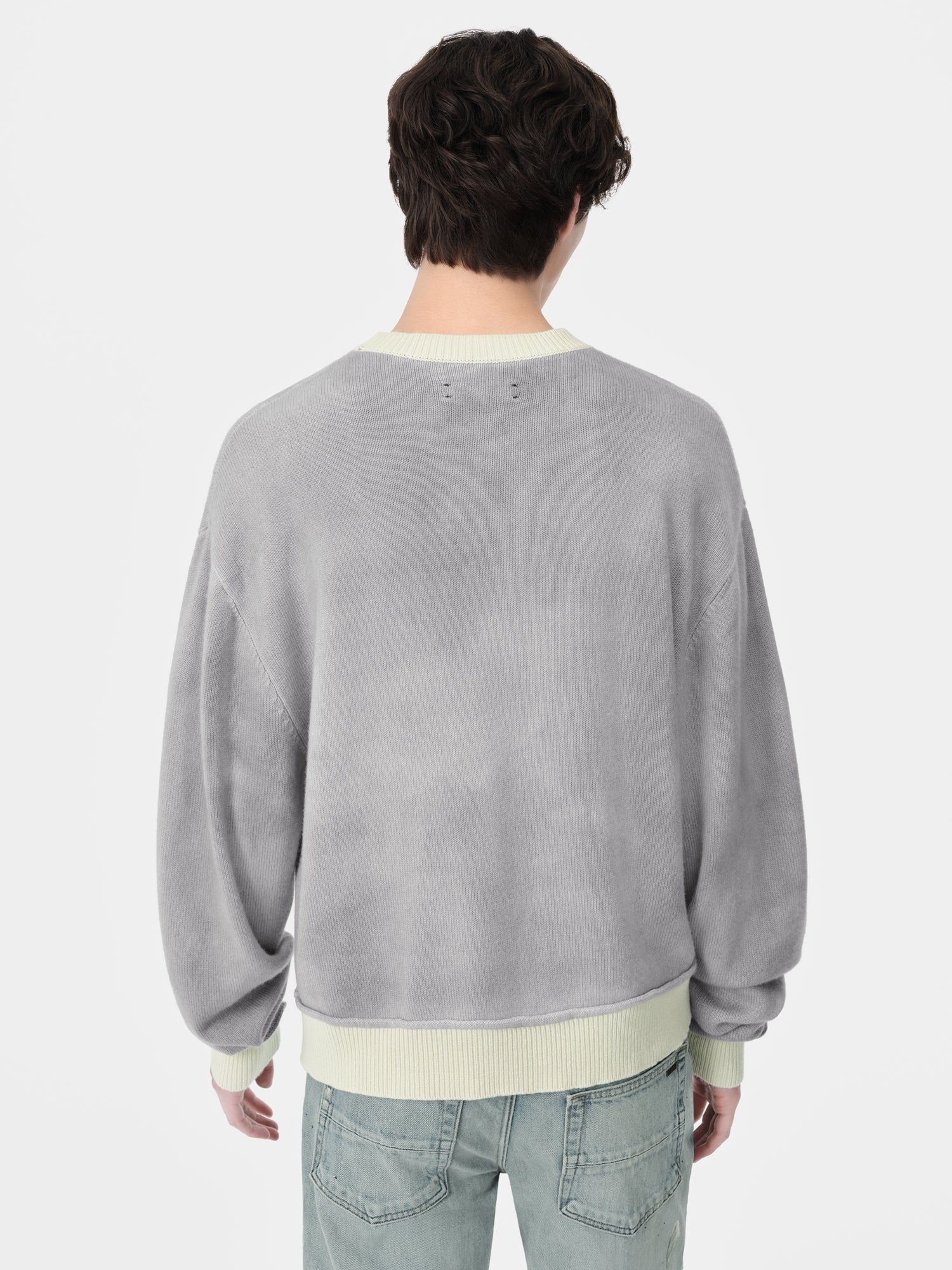 Prendas De Punto Amiri Vintage Cashmere Crew Hombre Grises | JAUOGX-637