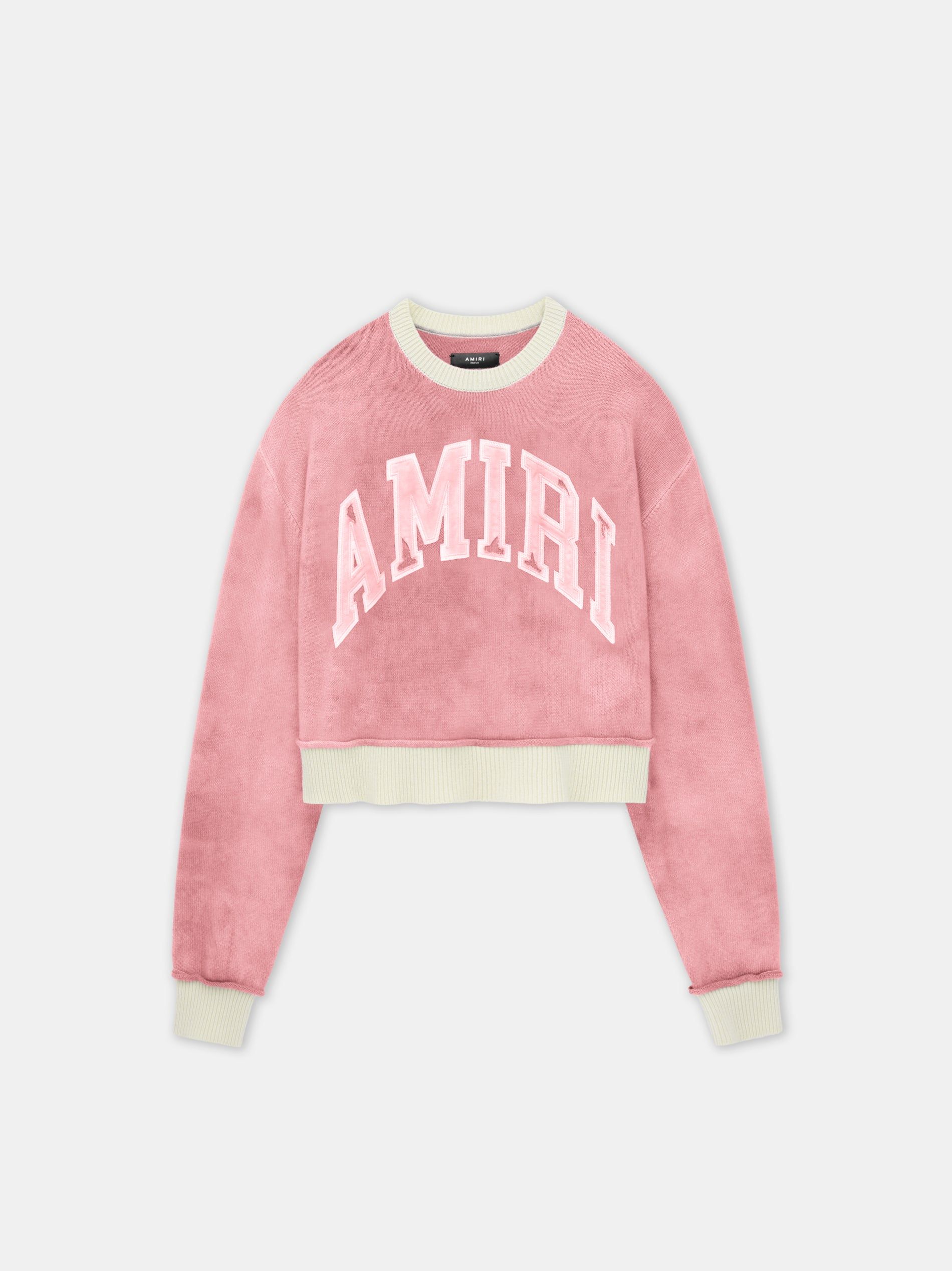 Prendas De Punto Amiri Vintage Cashmere Crew Mujer Rosas | ESWIRP-427