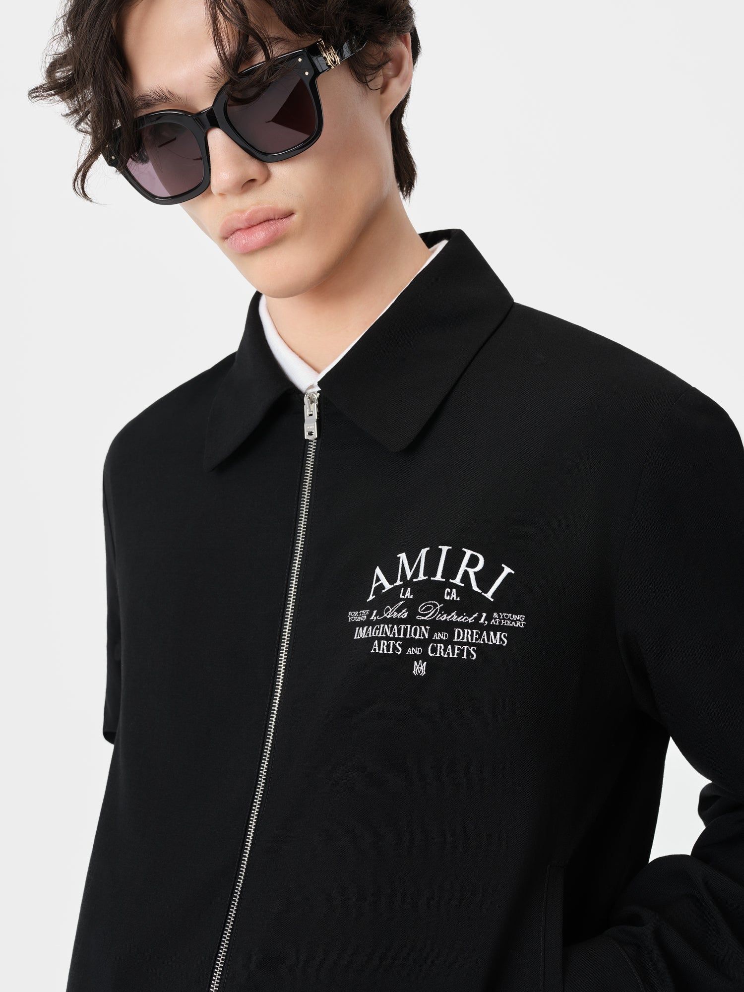 Ropa De Abrigo Amiri Arts District Blouson Hombre Negros | QNUPBJ-937