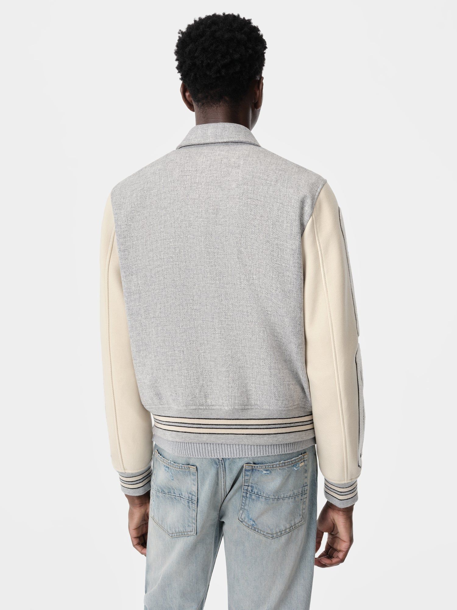 Ropa De Abrigo Amiri Bones Jacket Hombre Grises | GNVEUK-942