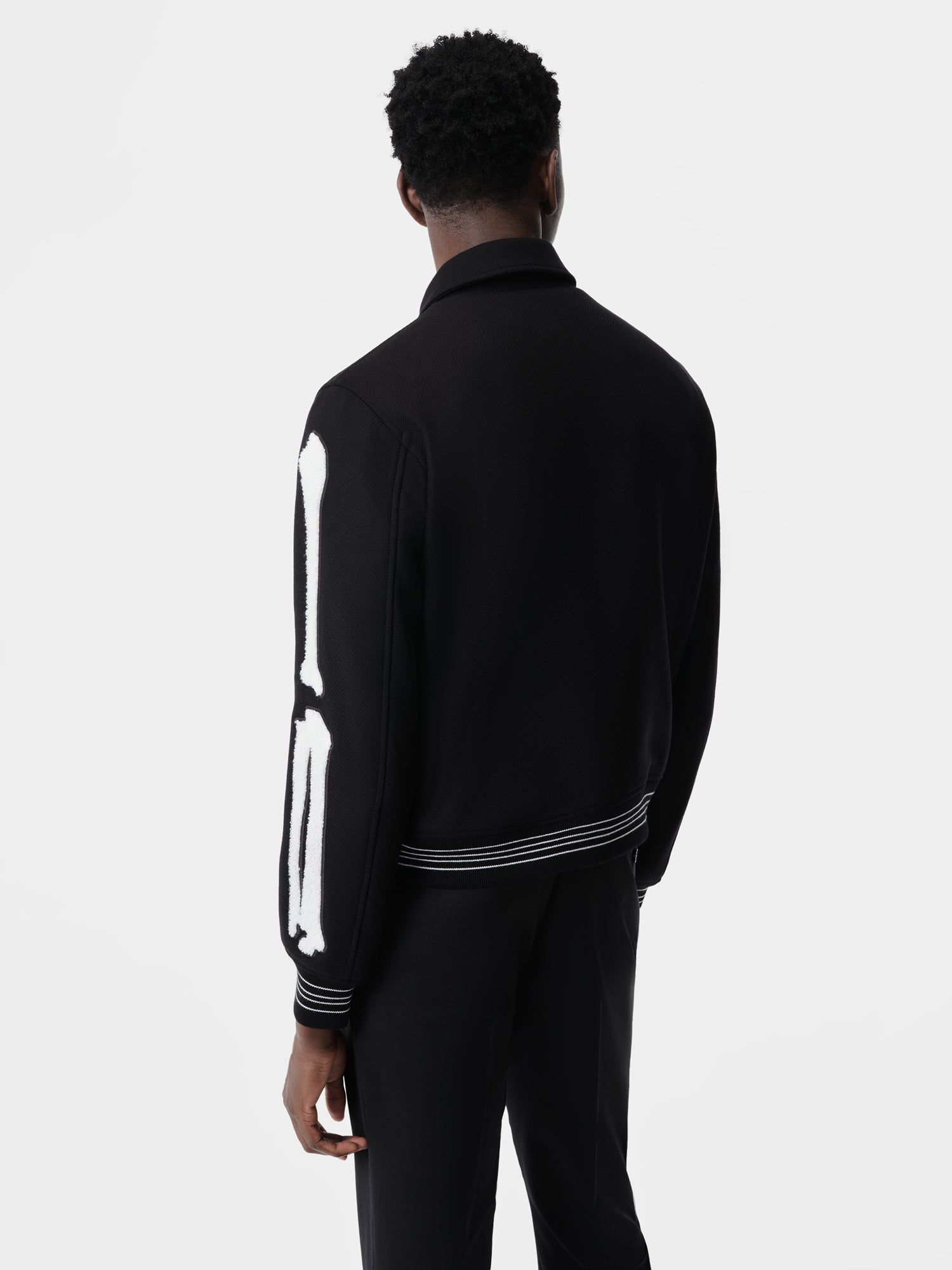 Ropa De Abrigo Amiri Bones Jacket Hombre Negros Blancos | XGKCTV-783