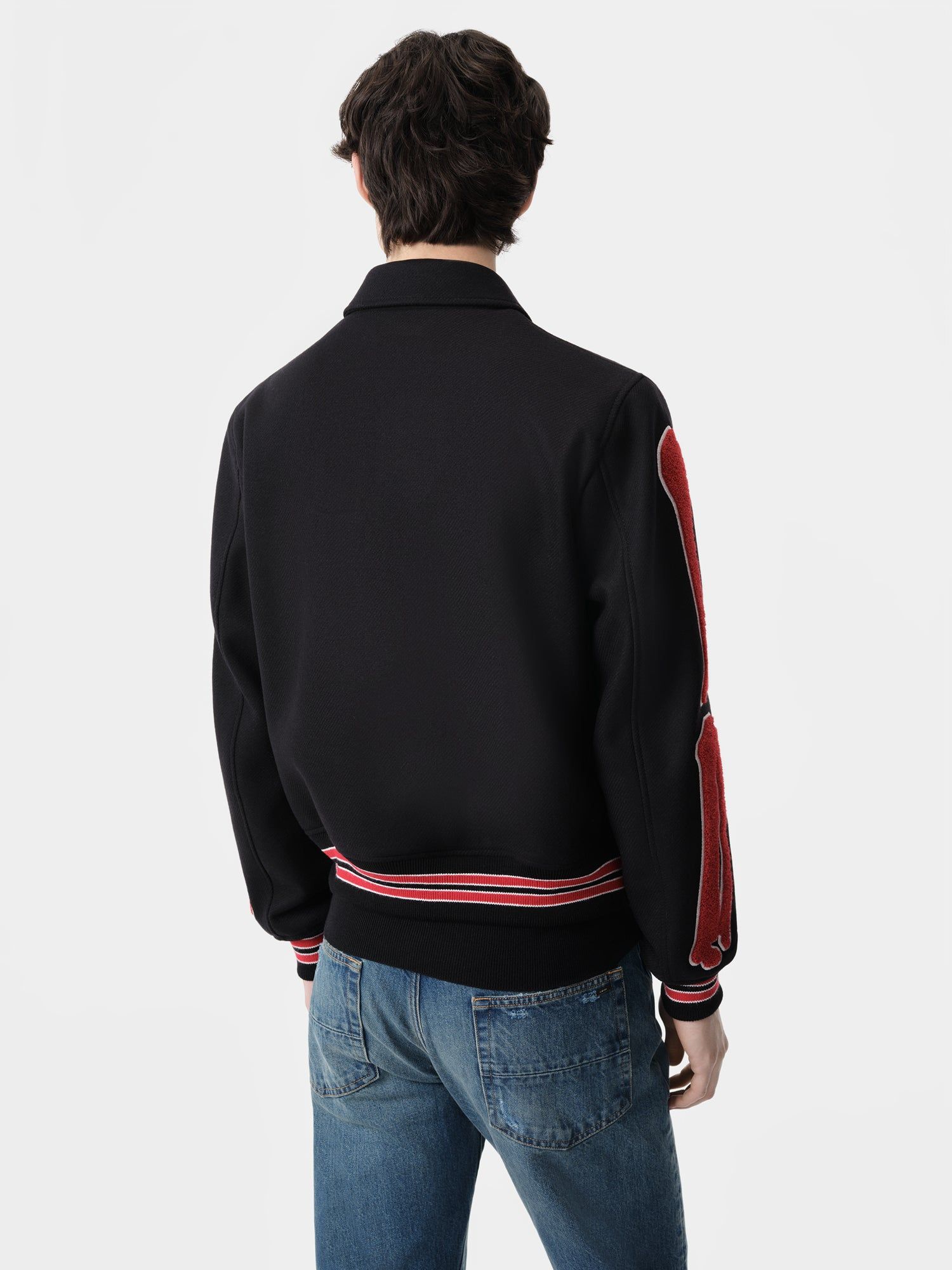 Ropa De Abrigo Amiri Bones Jacket Hombre Negros Rojos | CBYEMW-189