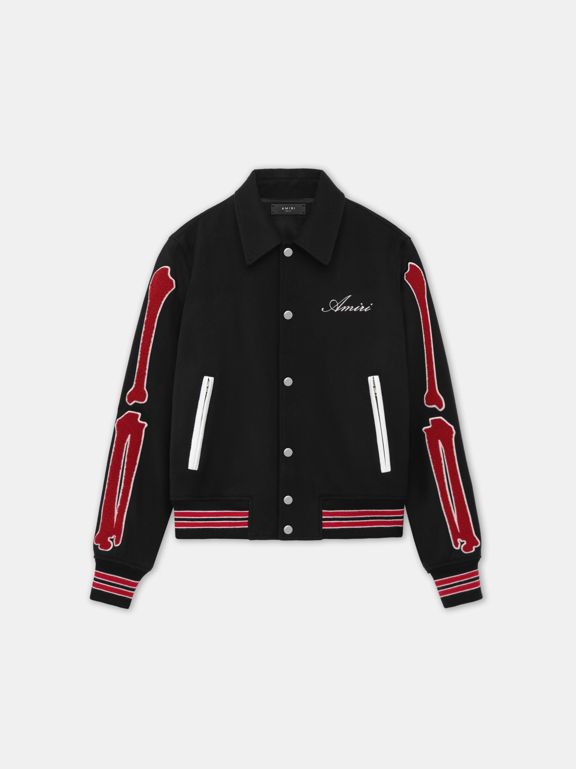 Ropa De Abrigo Amiri Bones Jacket Hombre Negros Rojos | CBYEMW-189