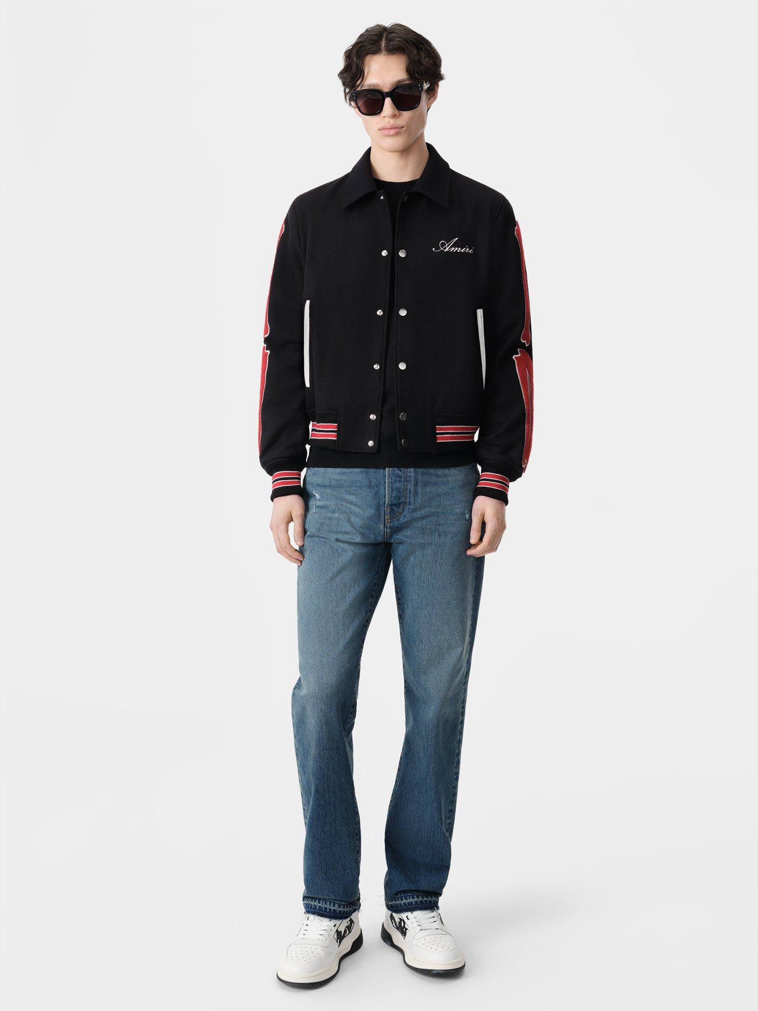 Ropa De Abrigo Amiri Bones Jacket Hombre Negros Rojos | CBYEMW-189