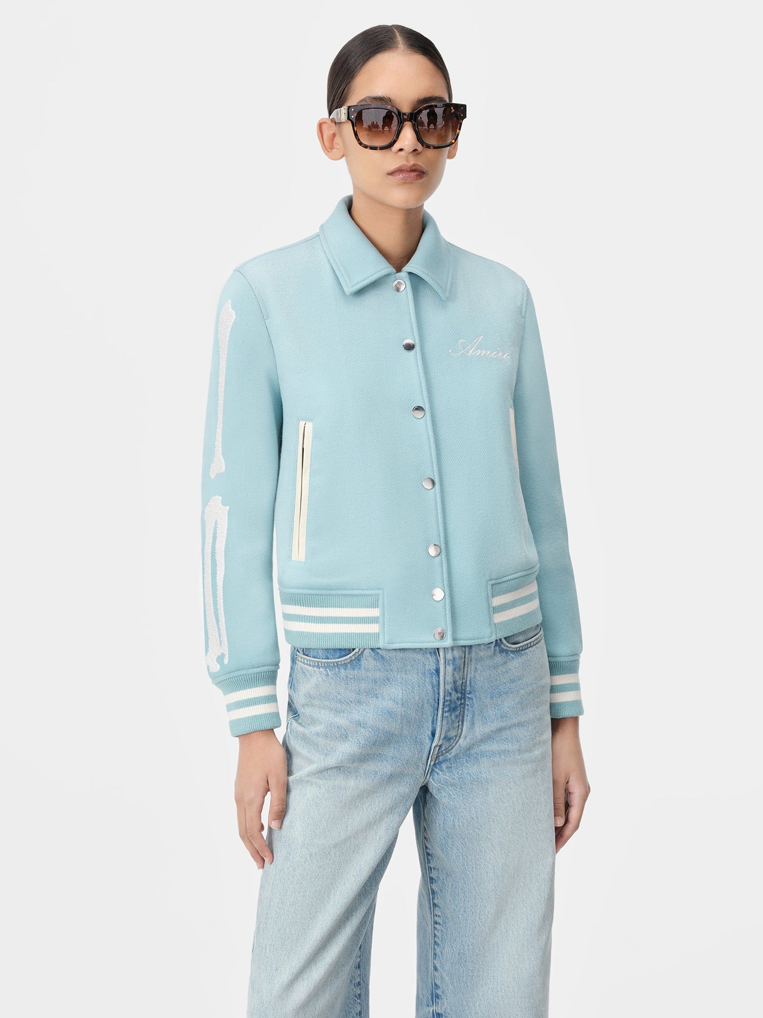 Ropa De Abrigo Amiri Bones Jacket Mujer Azules | SCHMYE-024