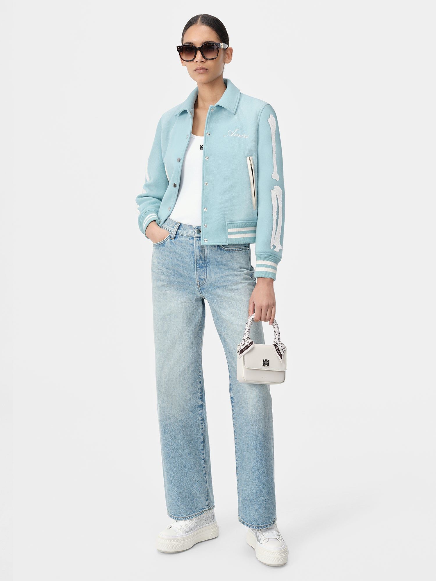 Ropa De Abrigo Amiri Bones Jacket Mujer Azules | SCHMYE-024