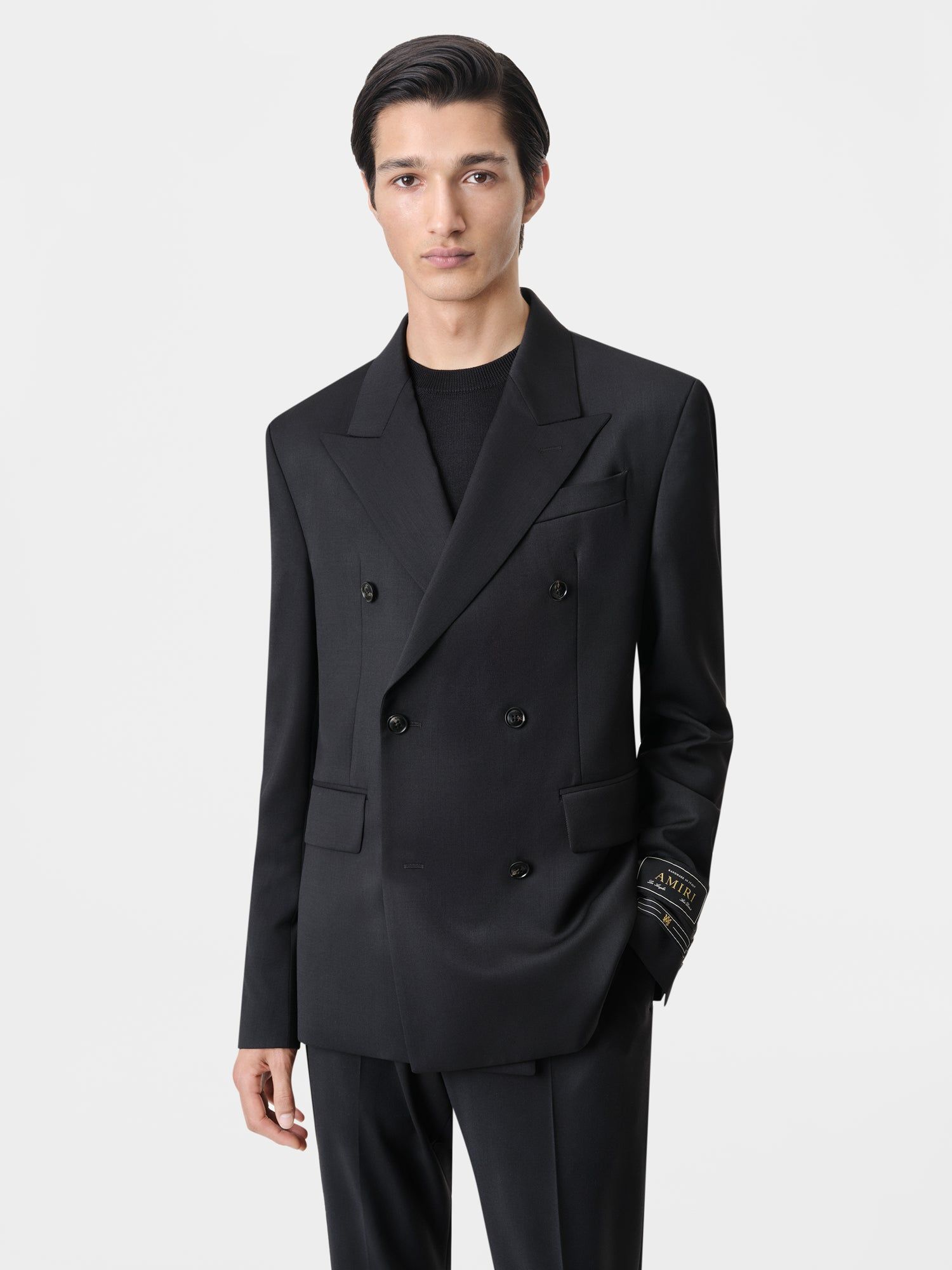 Ropa De Abrigo Amiri Double Breast Blazer-black Hombre Negros | CTYQGE-698