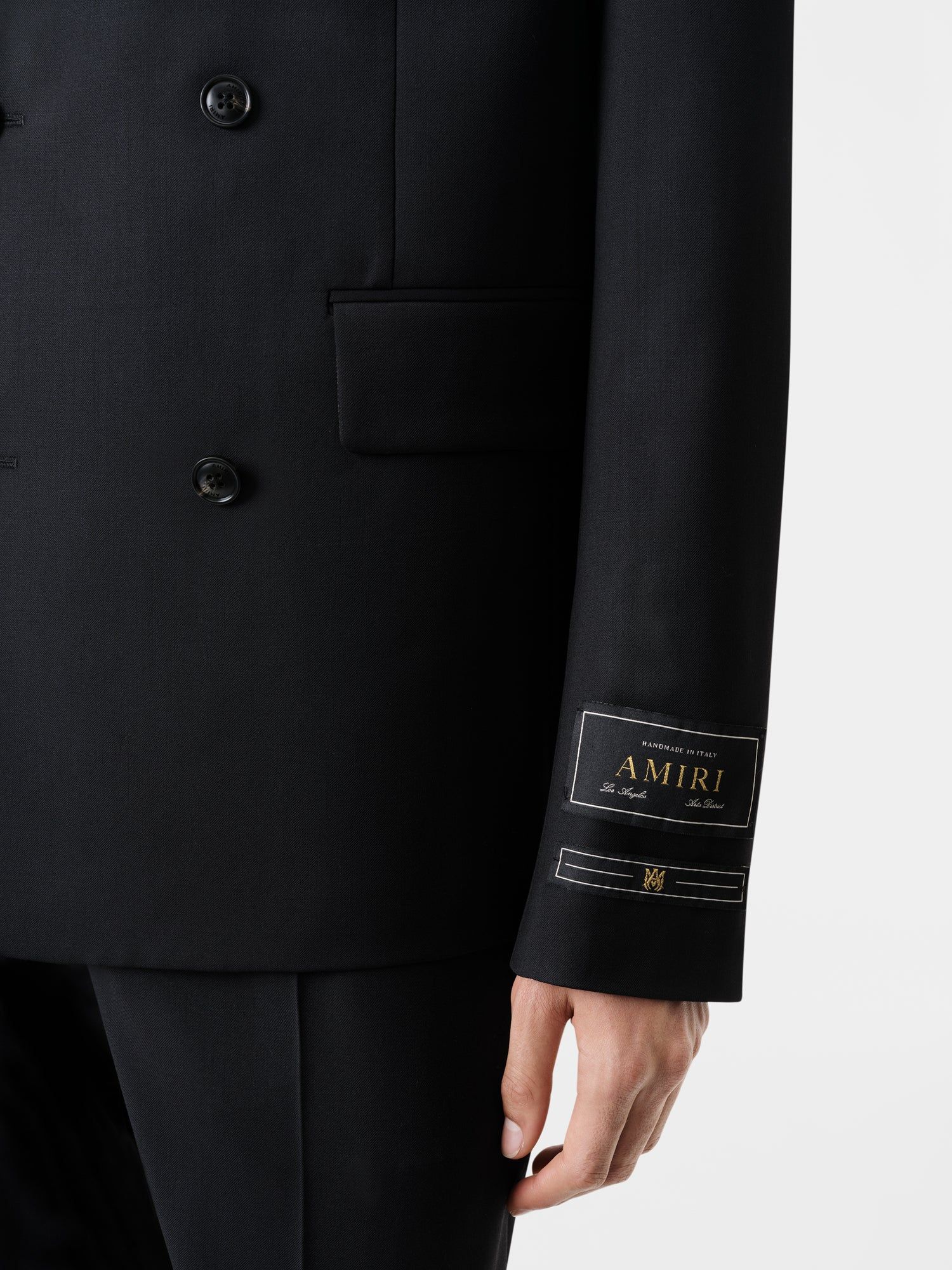 Ropa De Abrigo Amiri Double Breast Blazer-black Hombre Negros | CTYQGE-698