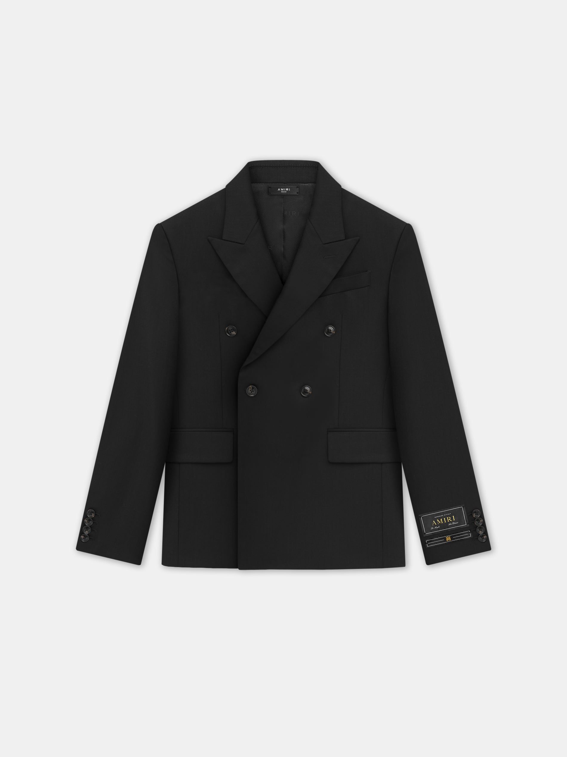 Ropa De Abrigo Amiri Double Breast Blazer-black Hombre Negros | CTYQGE-698